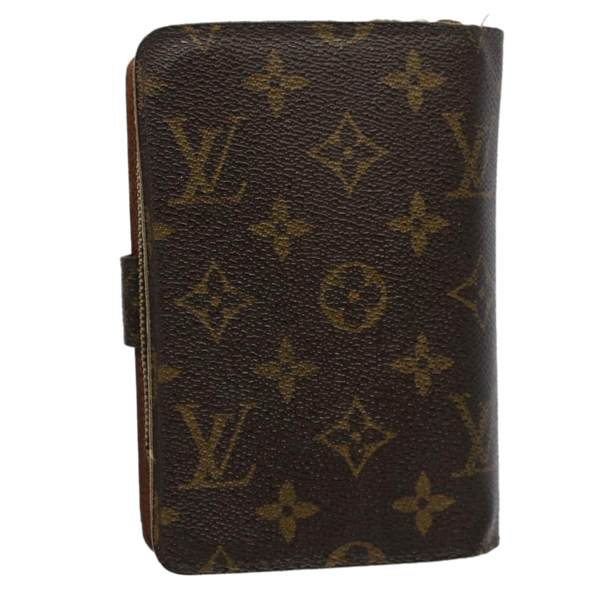 LOUIS VUITTON Monogram Porto Papie Zip Wallet M61207 LV Auth bs9557