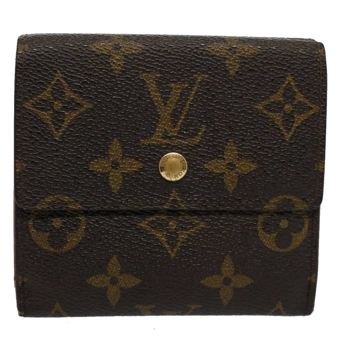 LOUIS VUITTON Monogram Portefeuille Elise Wallet M61654 LV Auth bs9560