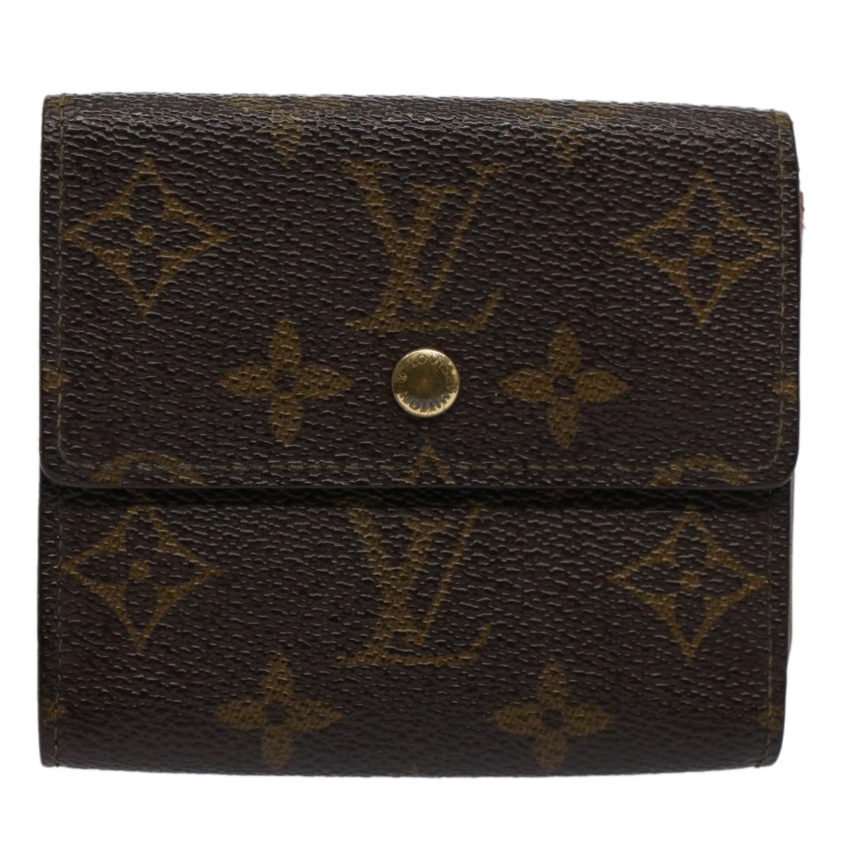 LOUIS VUITTON Monogram Portefeuille Elise Wallet M61654 LV Auth bs9563