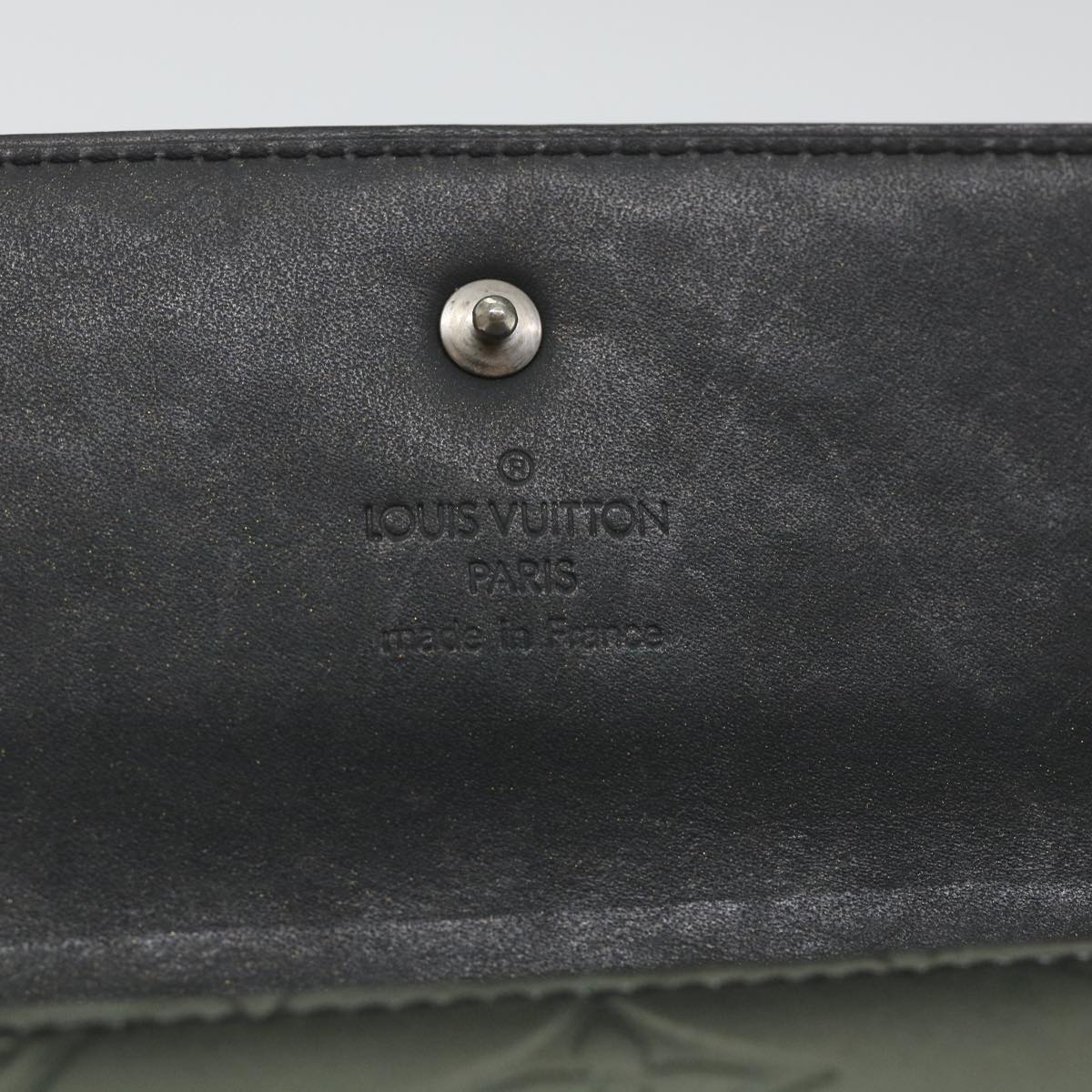 LOUIS VUITTON Mat Porte Tresor International Wallet Noir M65105 LV Auth bs9566