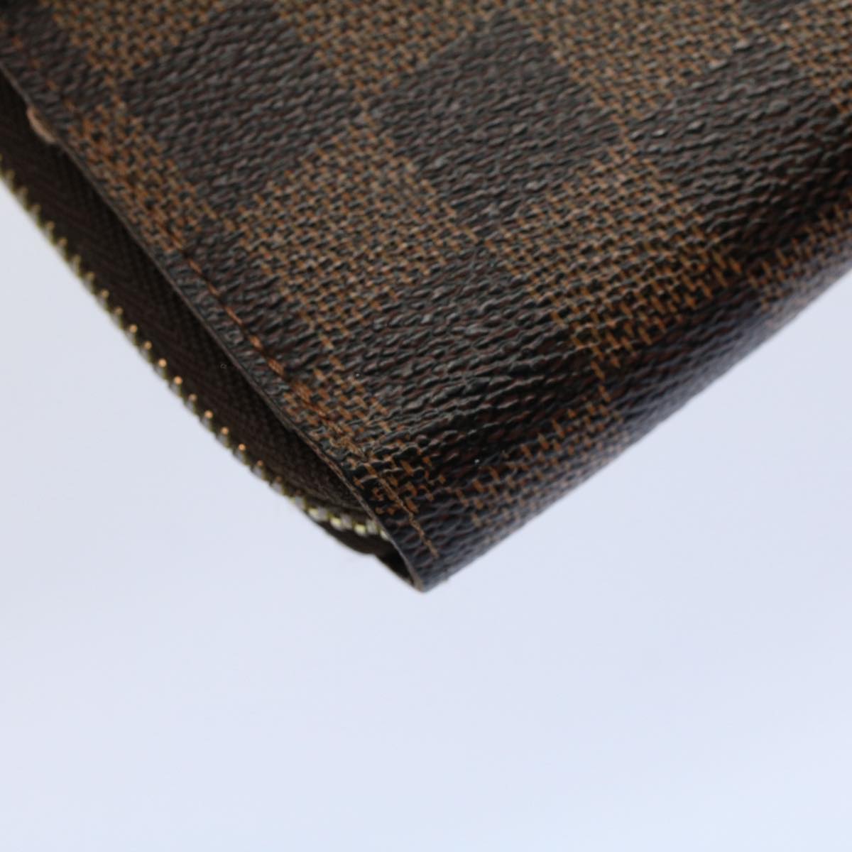 LOUIS VUITTON Damier Ebene Zippy Wallet Long Wallet N41661 LV Auth bs9568