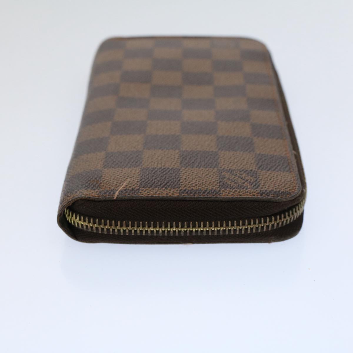 LOUIS VUITTON Damier Ebene Zippy Wallet Long Wallet N41661 LV Auth bs9568