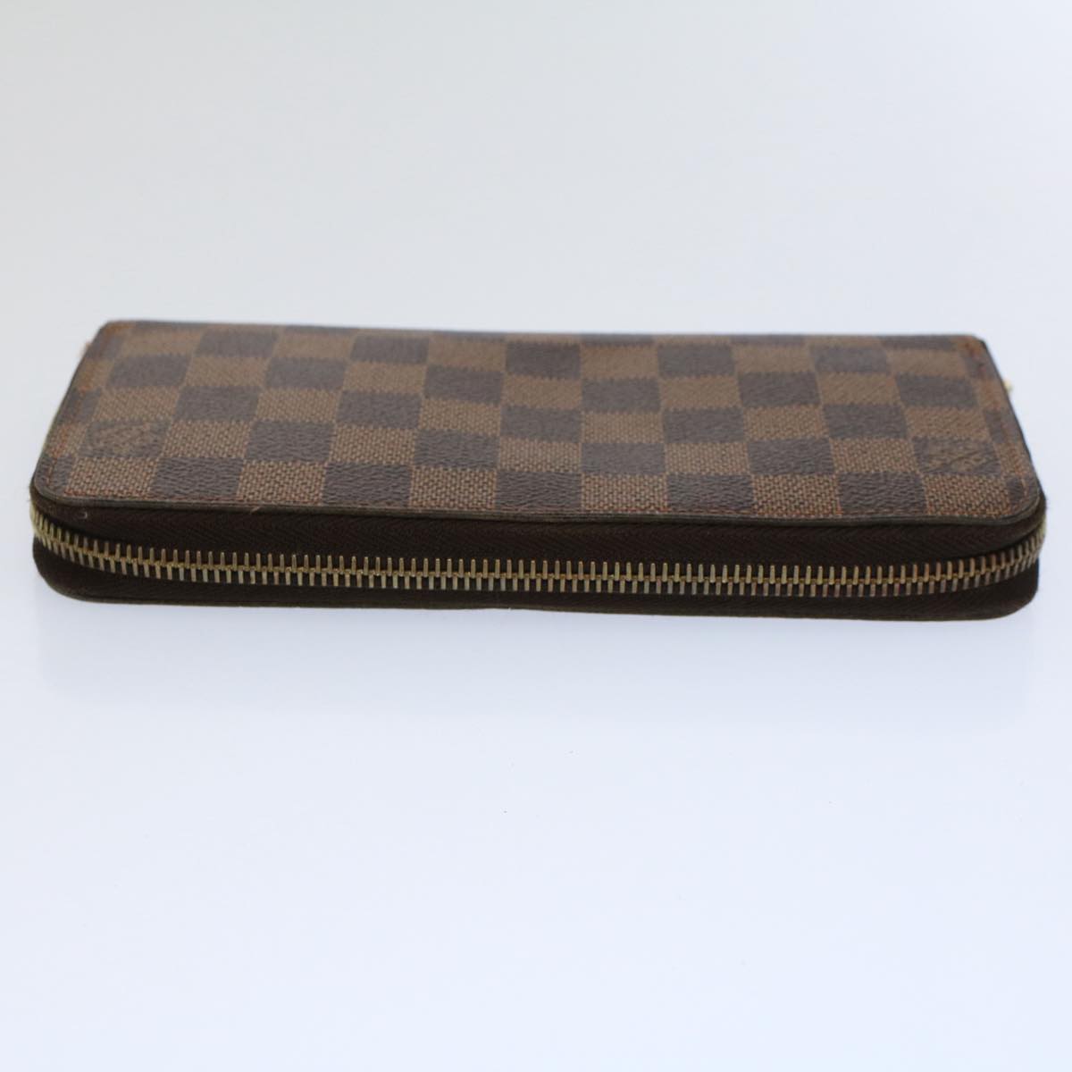 LOUIS VUITTON Damier Ebene Zippy Wallet Long Wallet N41661 LV Auth bs9568