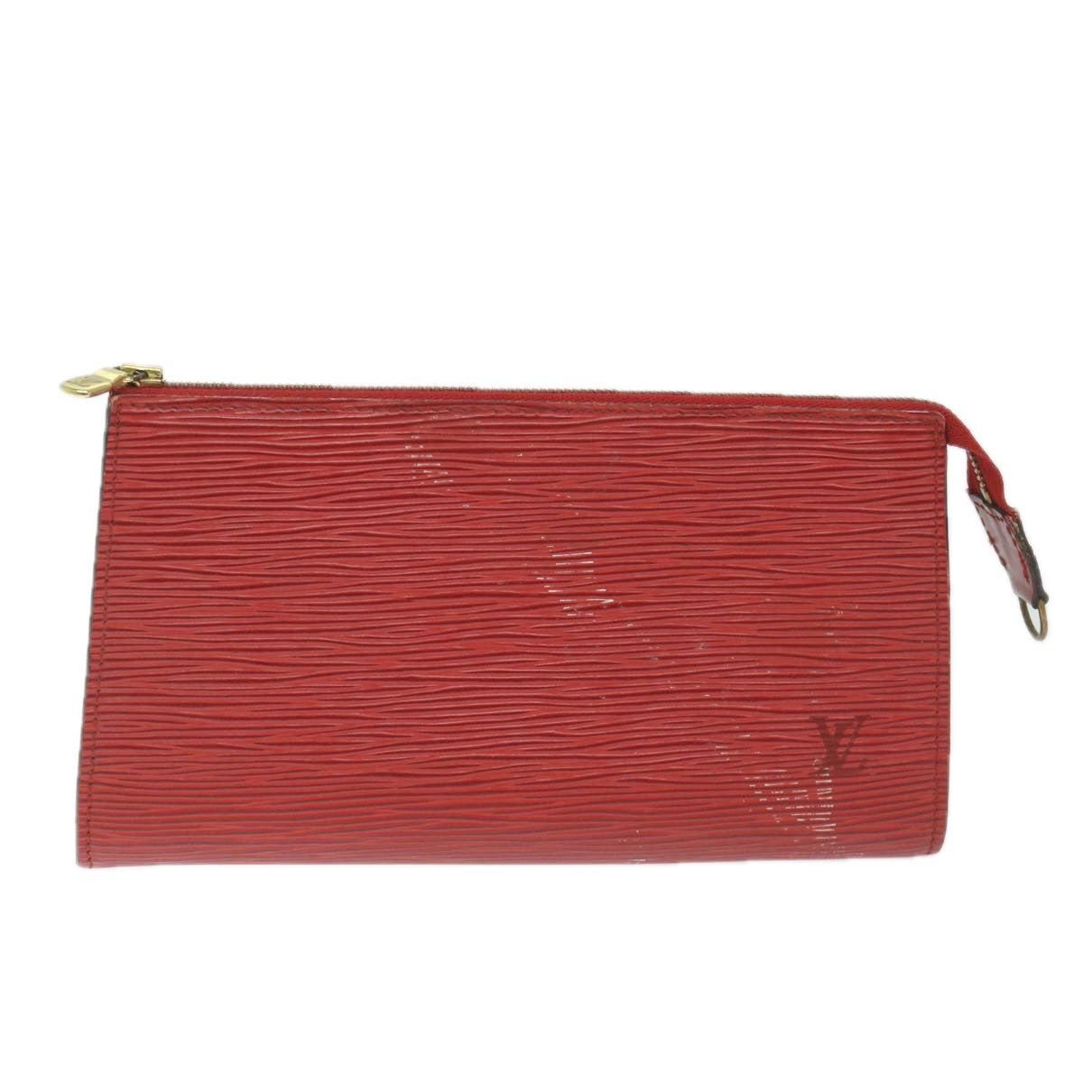 LOUIS VUITTON Epi Pochette Accessoires Accessory Pouch Red M52987 LV Auth bs9586