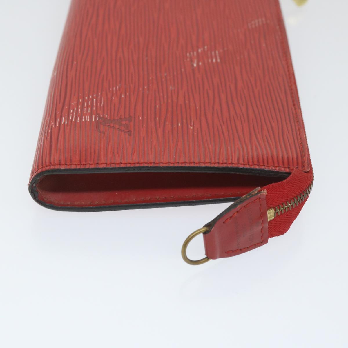 LOUIS VUITTON Epi Pochette Accessoires Accessory Pouch Red M52987 LV Auth bs9586