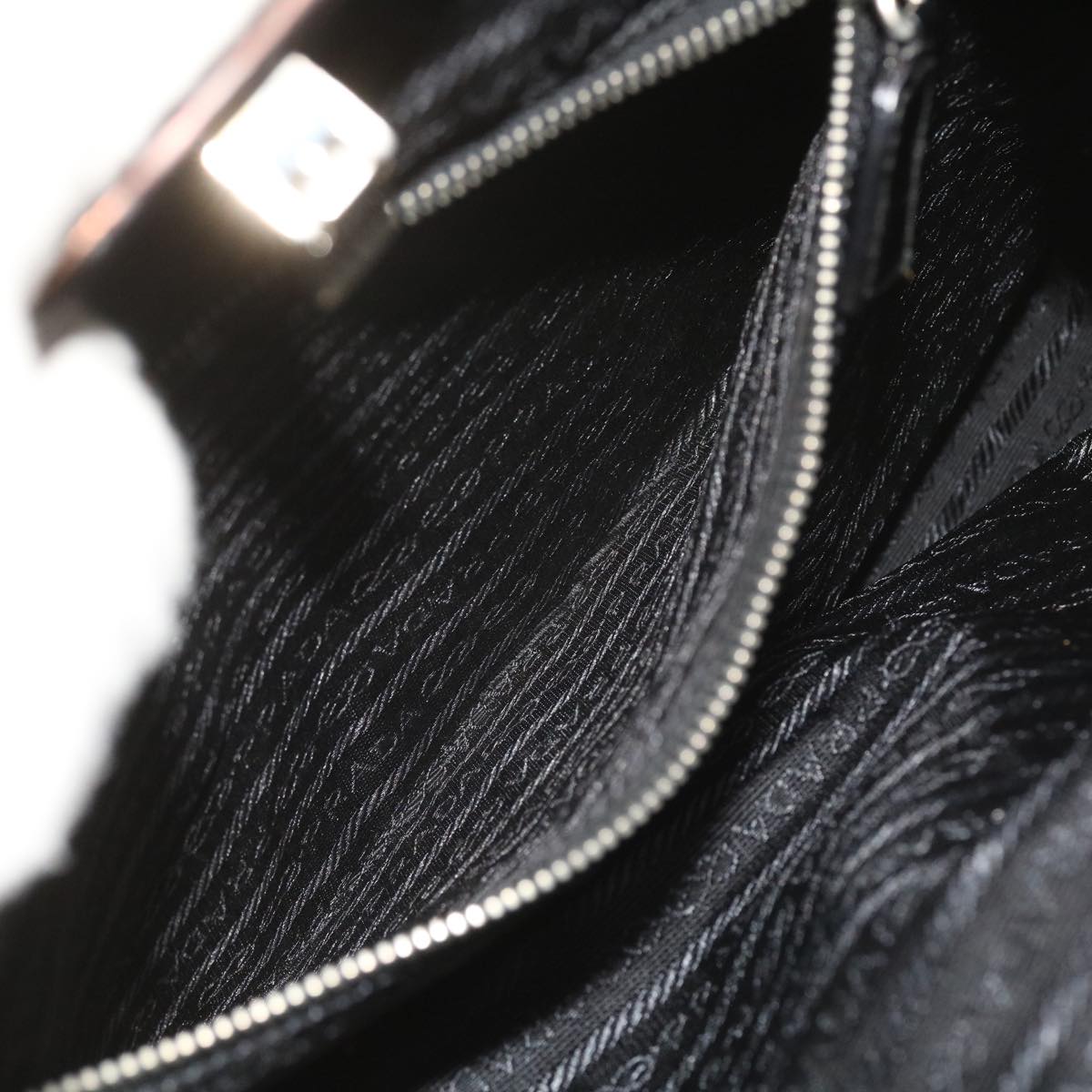 PRADA Shoulder Bag Nylon Black Auth bs9594