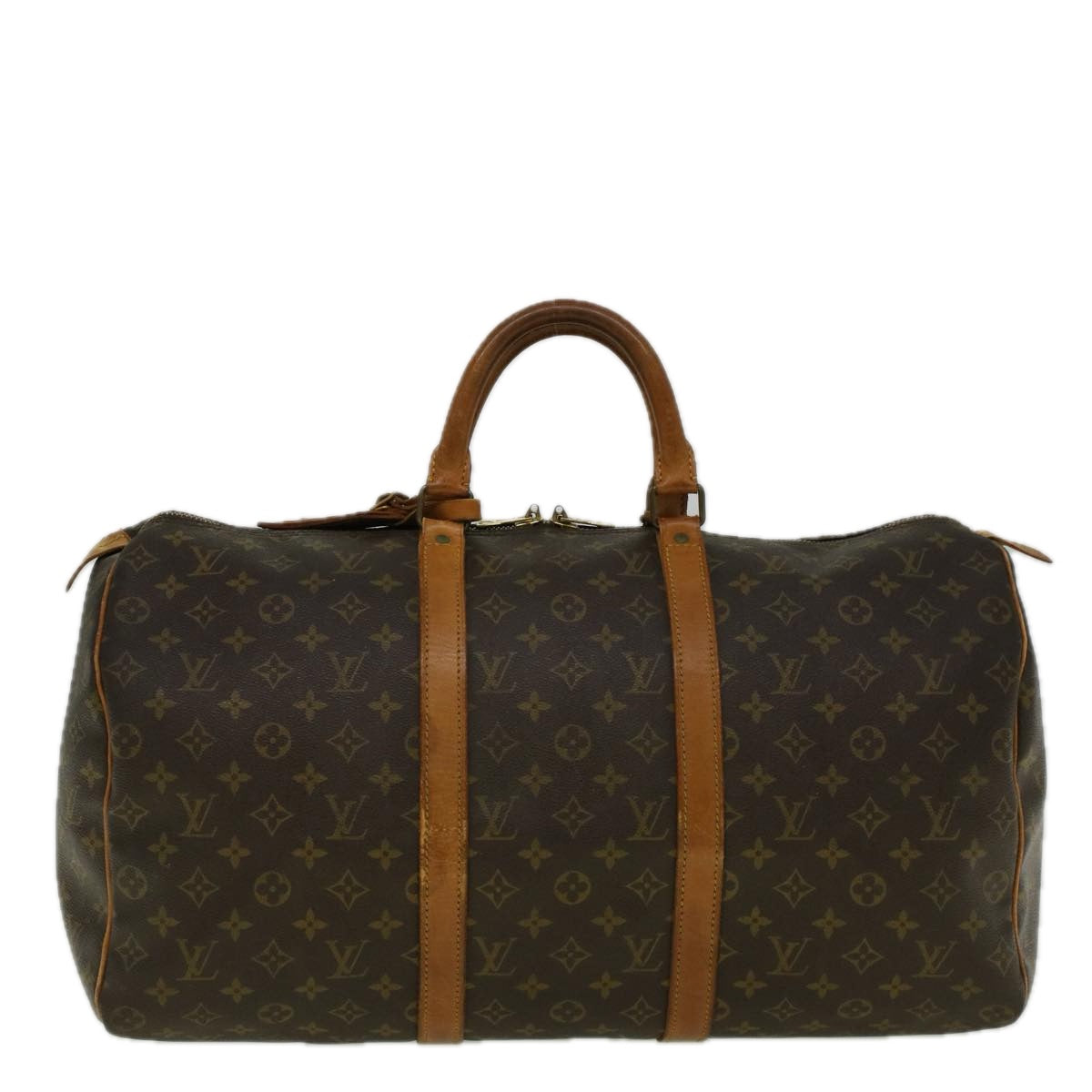 LOUIS VUITTON Monogram Keepall 50 Boston Bag M41426 LV Auth bs9618