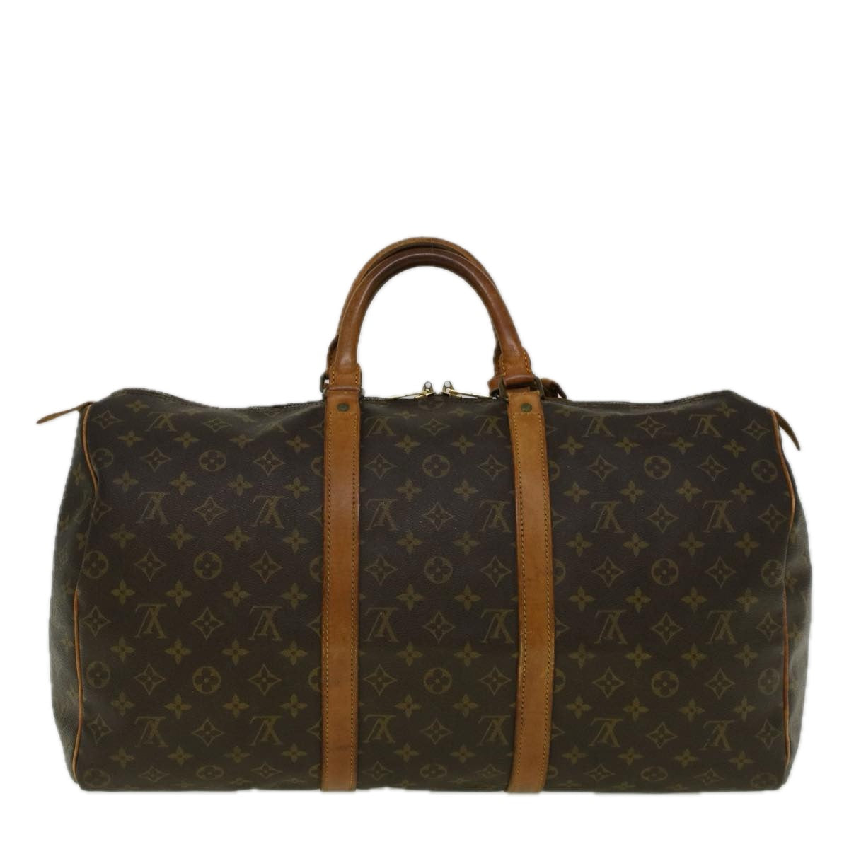 LOUIS VUITTON Monogram Keepall 50 Boston Bag M41426 LV Auth bs9618