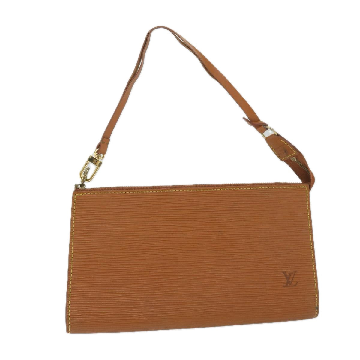 LOUIS VUITTON Epi Pochette Accessoires Pouch Brown M52953 LV Auth bs9620