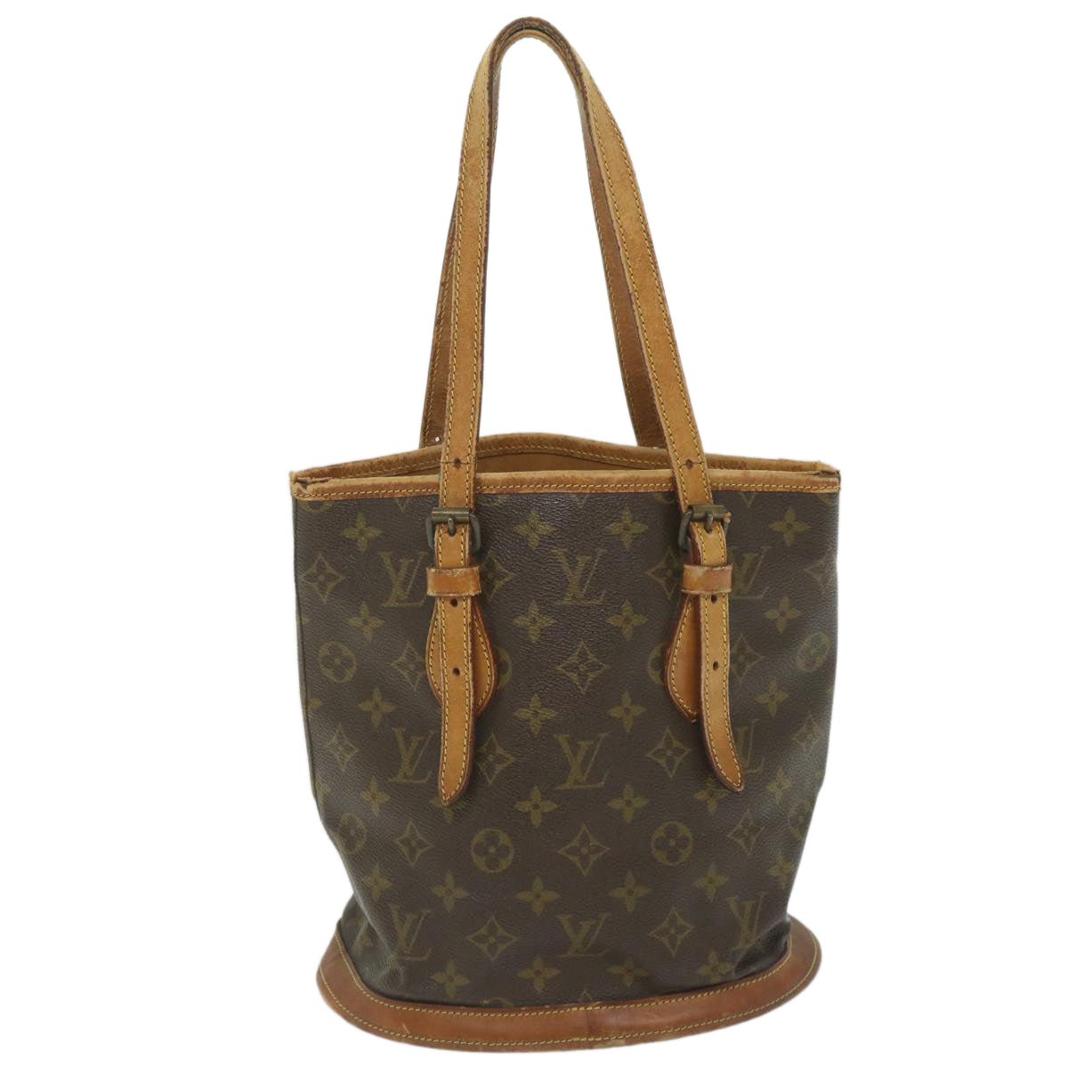 LOUIS VUITTON Monogram Bucket PM Shoulder Bag M42238 LV Auth bs9633