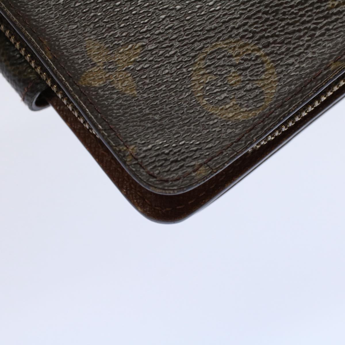 LOUIS VUITTON Monogram Compact Zip Wallet M61667 LV Auth bs9638