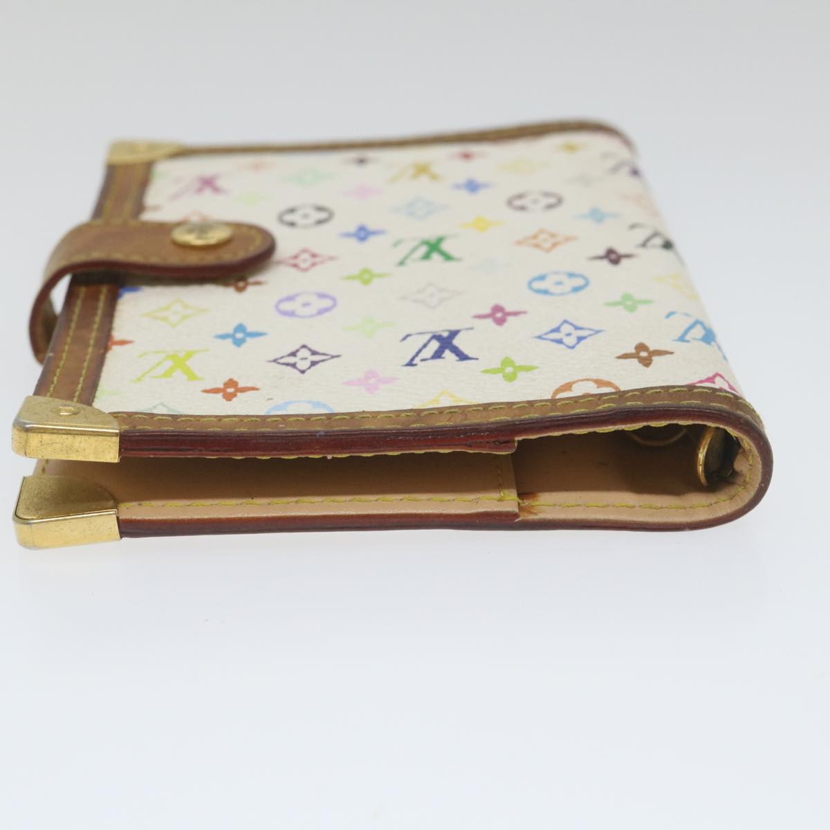 LOUIS VUITTON Multicolor Agenda PM Day Planner Cover White R21074 LV Auth bs9659