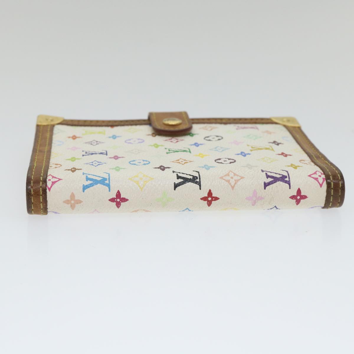 LOUIS VUITTON Multicolor Agenda PM Day Planner Cover White R21074 LV Auth bs9659