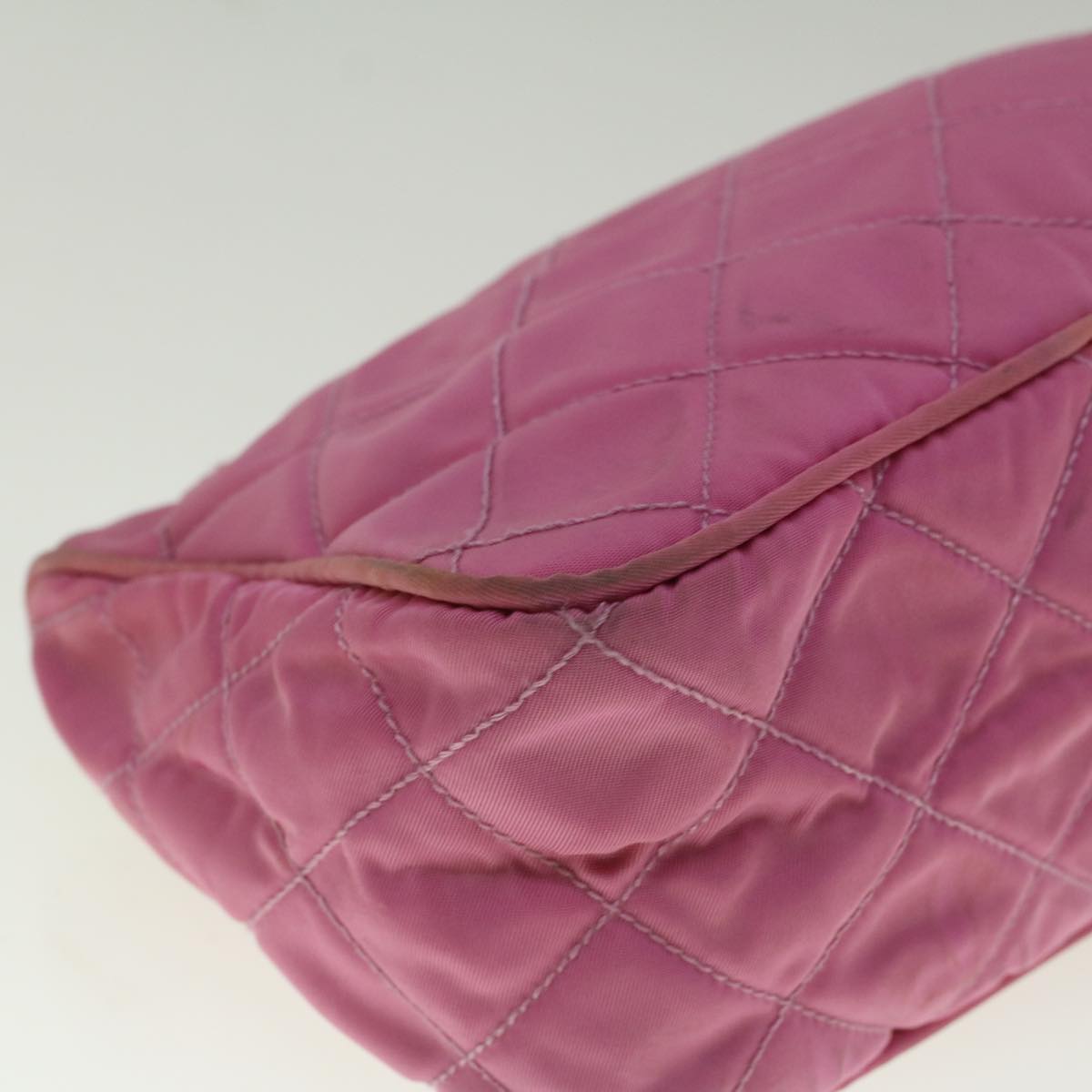 PRADA Pouch Nylon Pink Auth bs9660