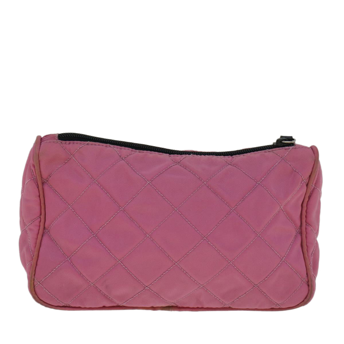 PRADA Pouch Nylon Pink Auth bs9660