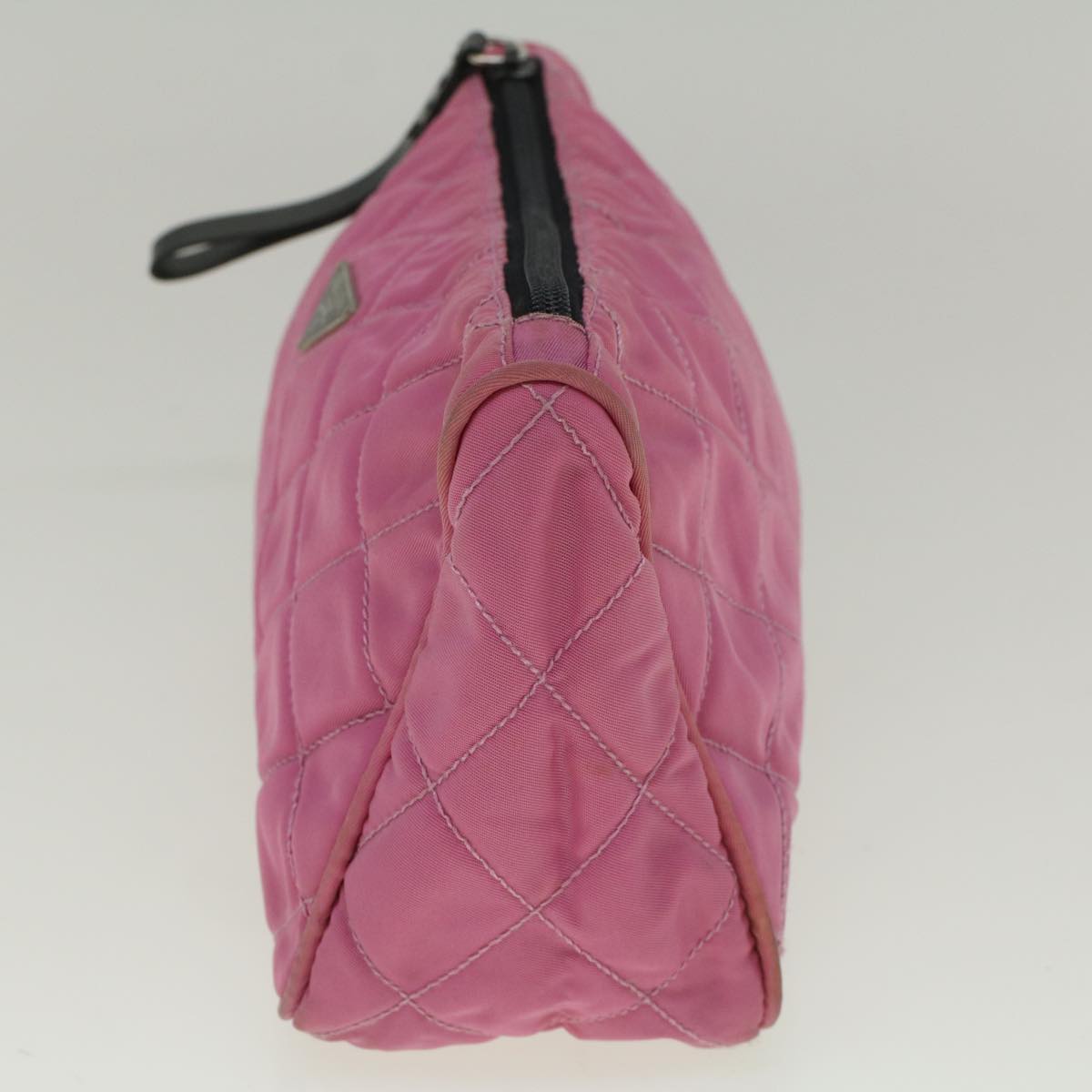 PRADA Pouch Nylon Pink Auth bs9660