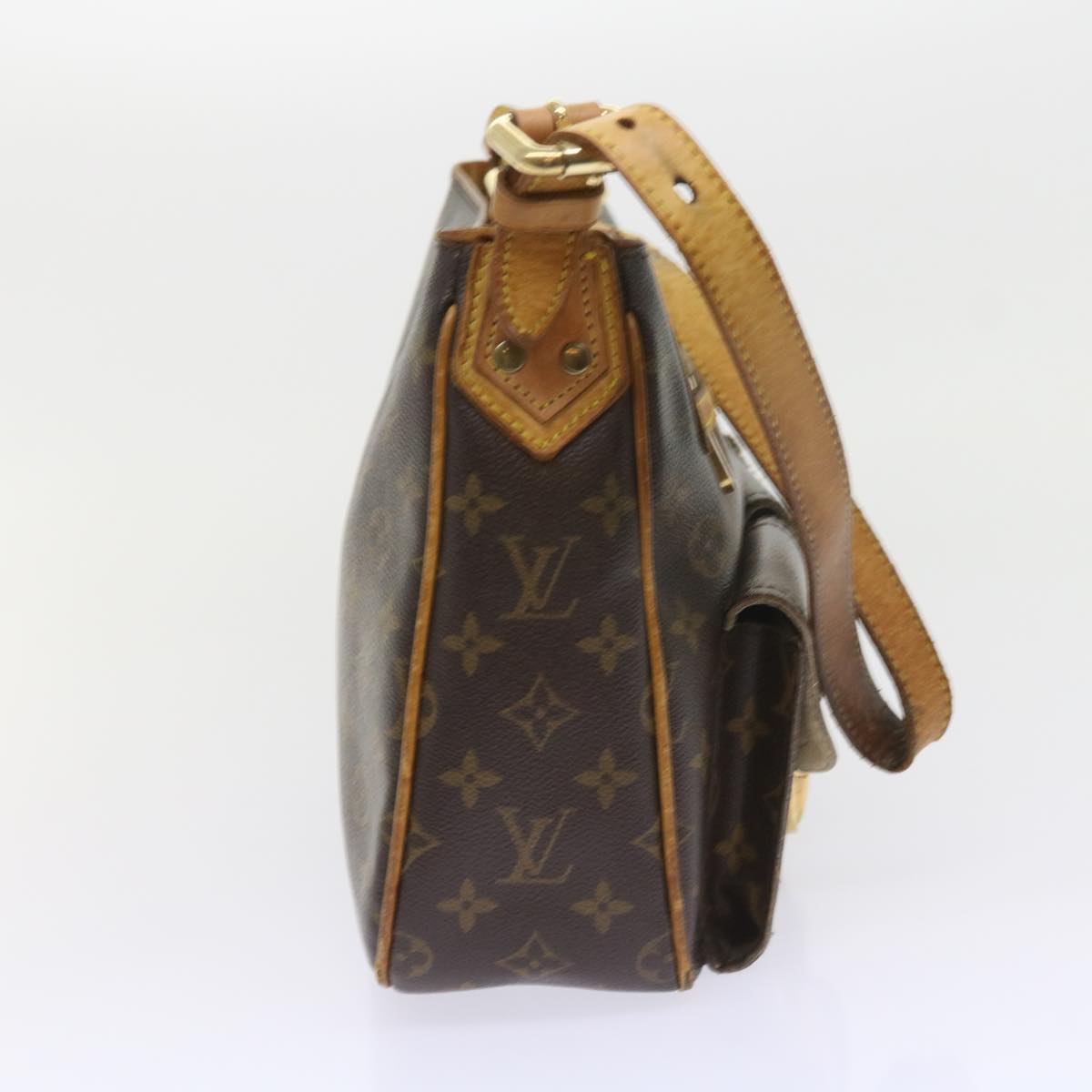 LOUIS VUITTON Monogram Hudson GM Shoulder Bag M40045 LV Auth bs9691