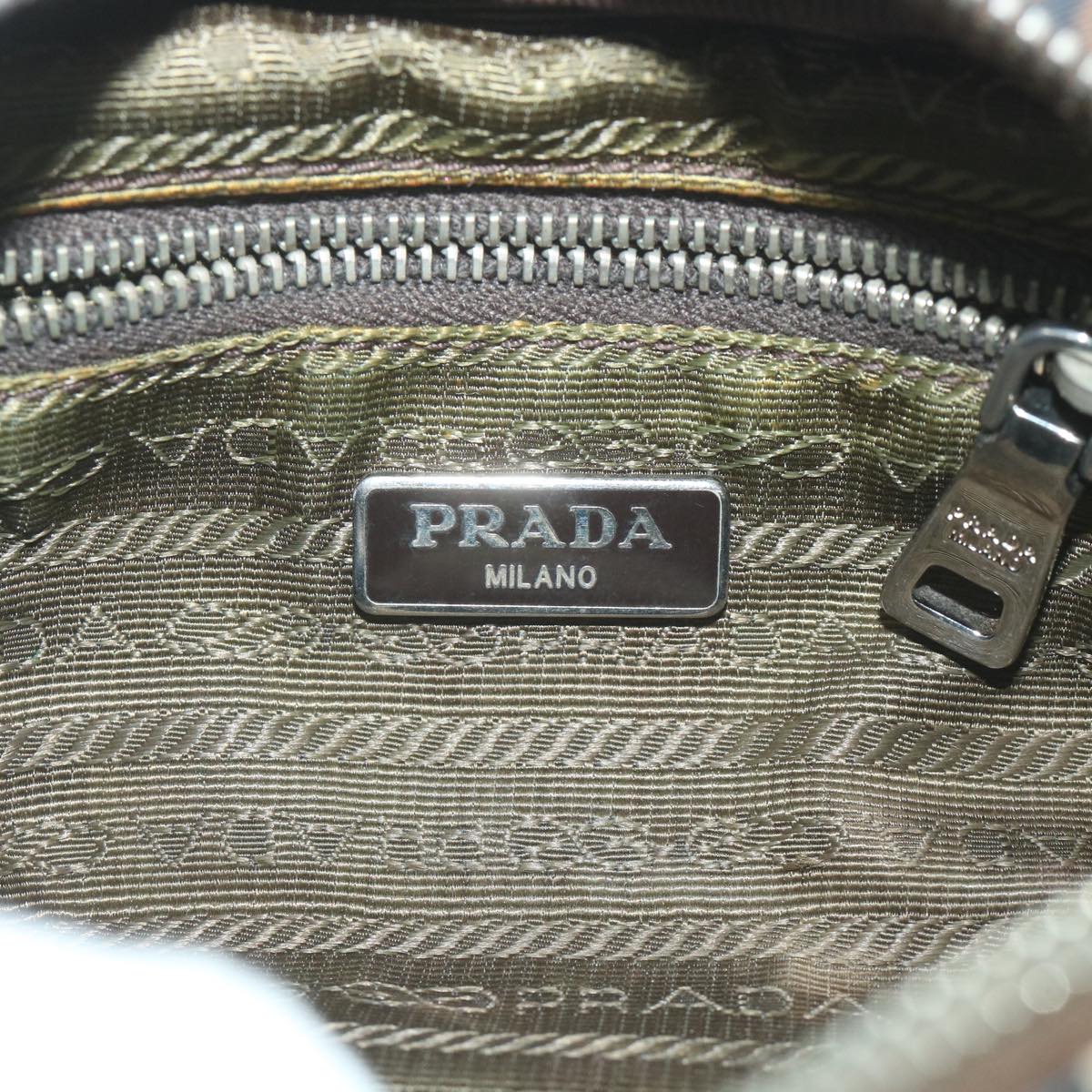 PRADA Pouch Nylon Pink Auth bs9696