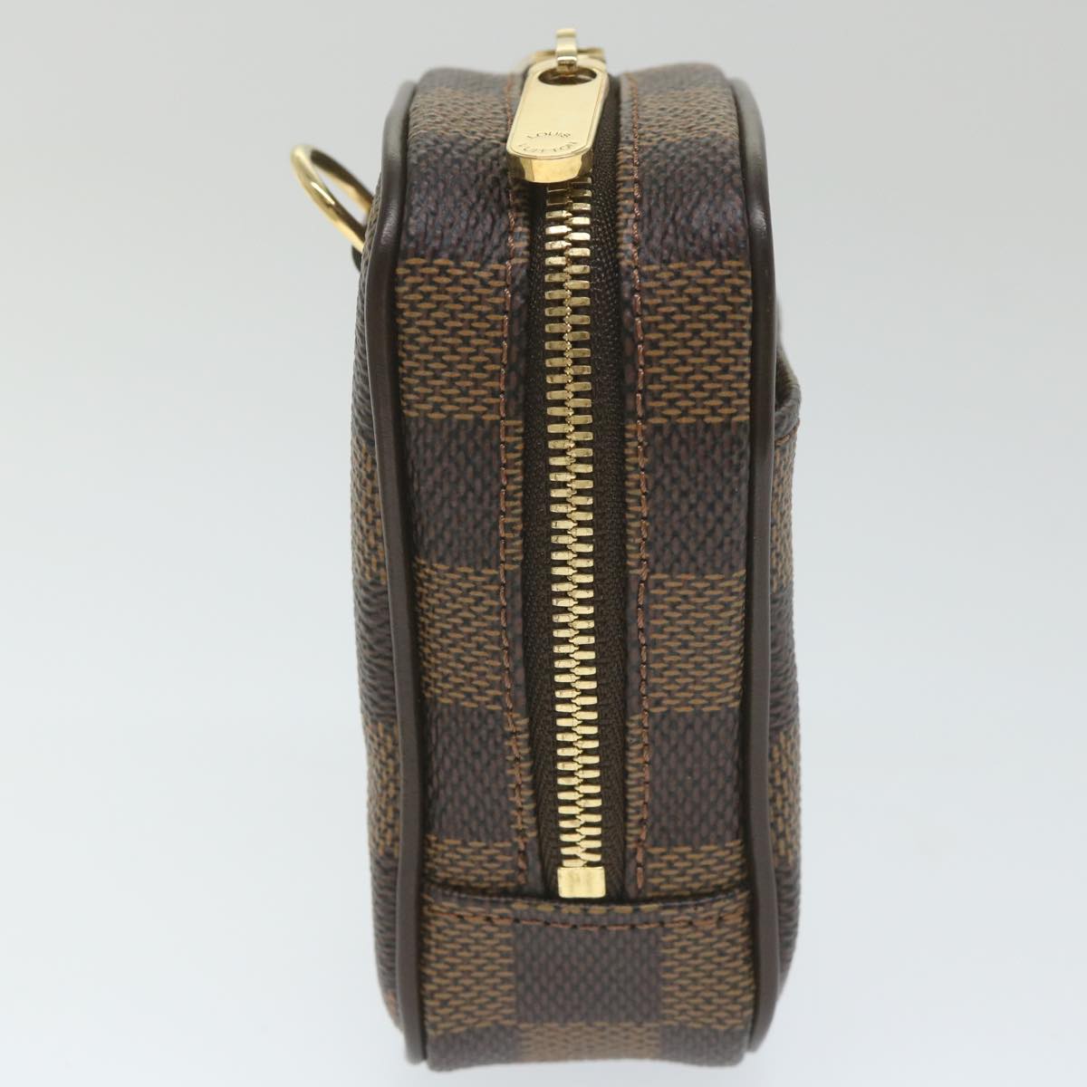 LOUIS VUITTON Damier Ebene Etui Okapi PM Pouch N61738 LV Auth bs9699