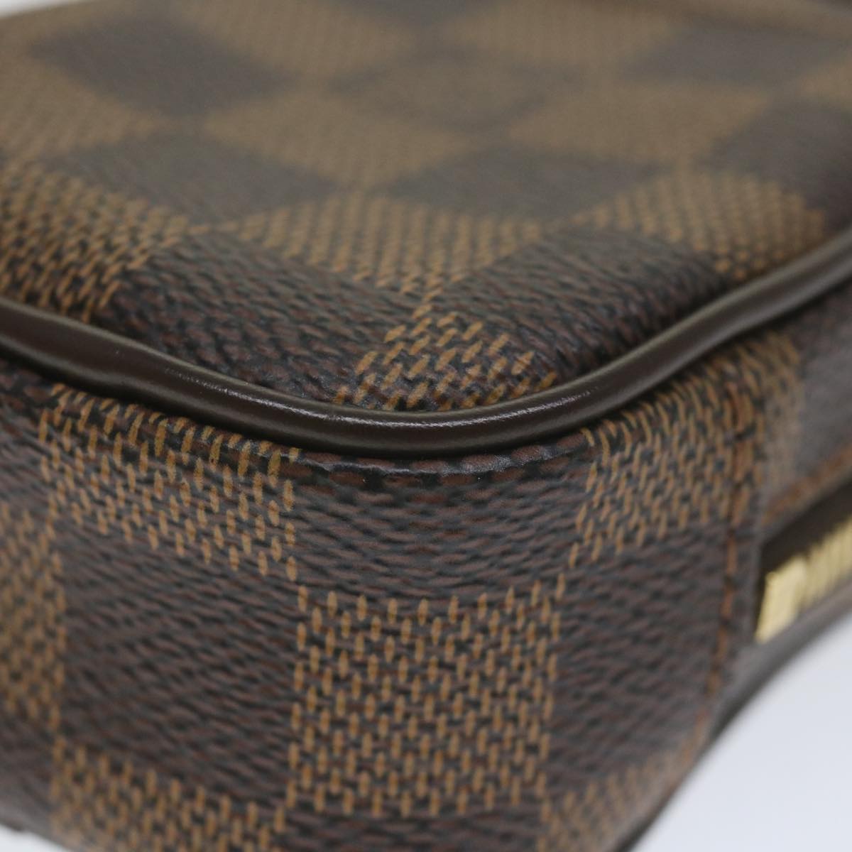 LOUIS VUITTON Damier Ebene Etui Okapi PM Pouch N61738 LV Auth bs9699