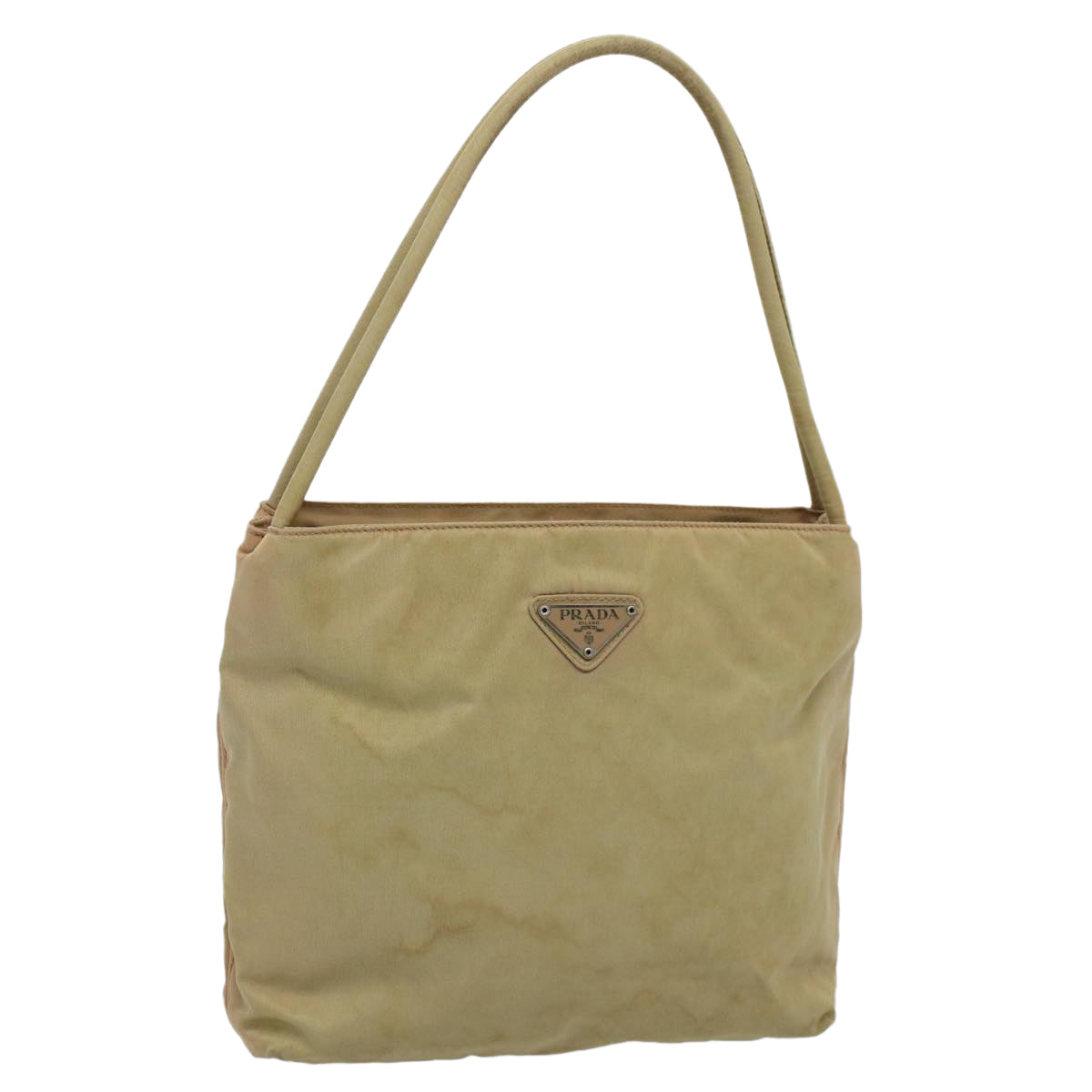 PRADA Tote Bag Nylon Khaki Auth bs9732