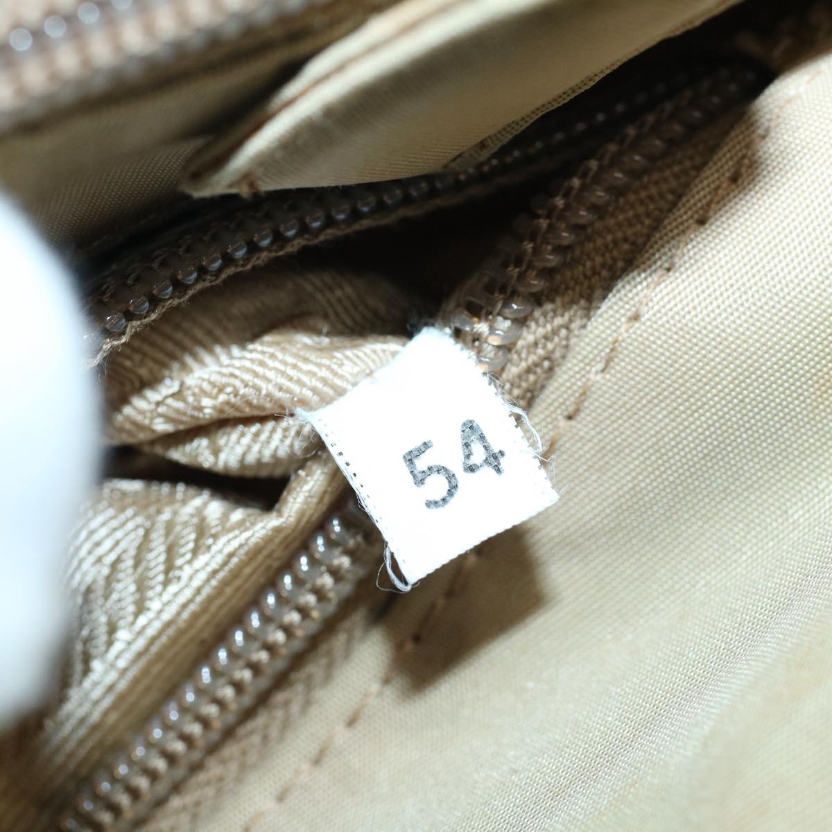 PRADA Tote Bag Nylon Khaki Auth bs9732