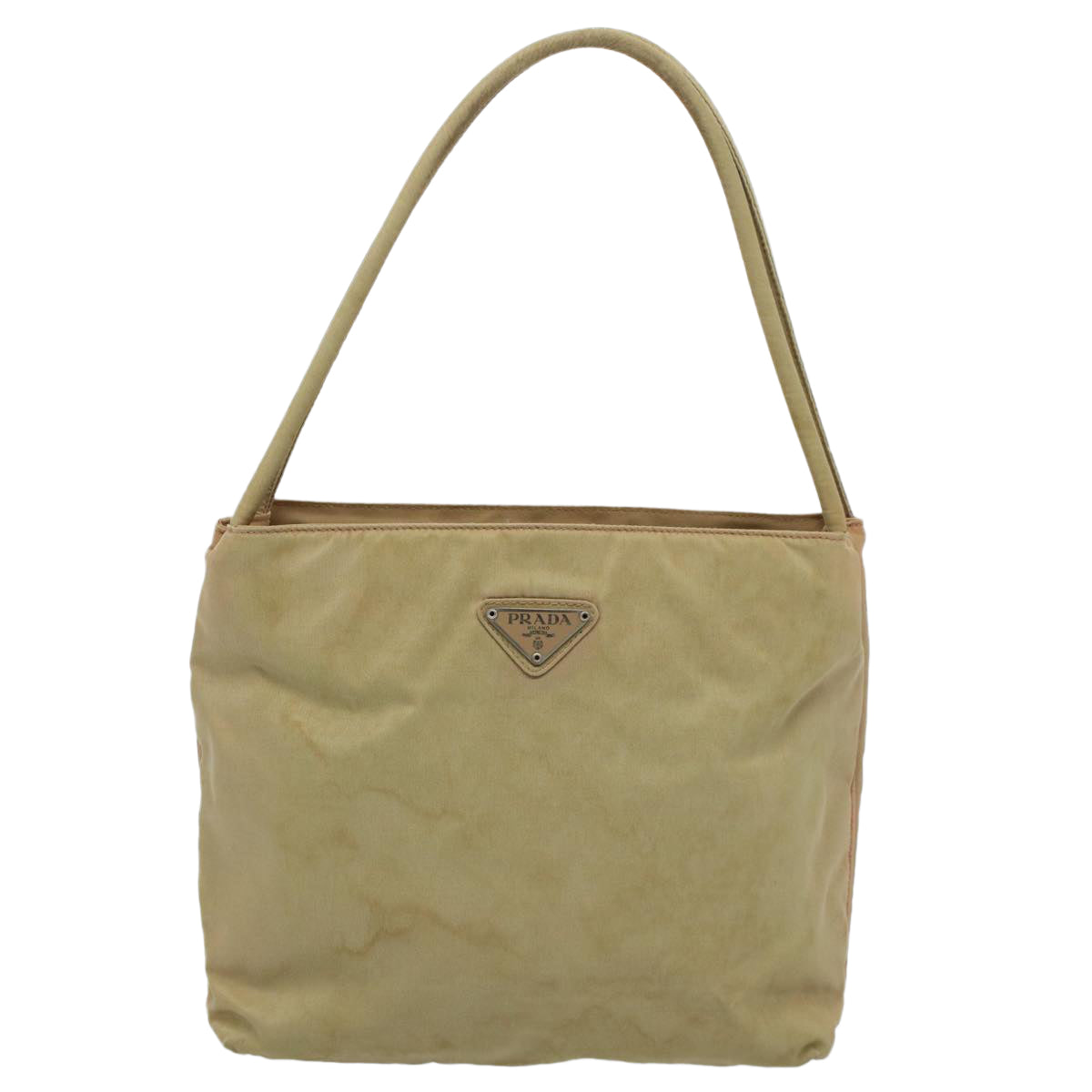 PRADA Tote Bag Nylon Khaki Auth bs9732