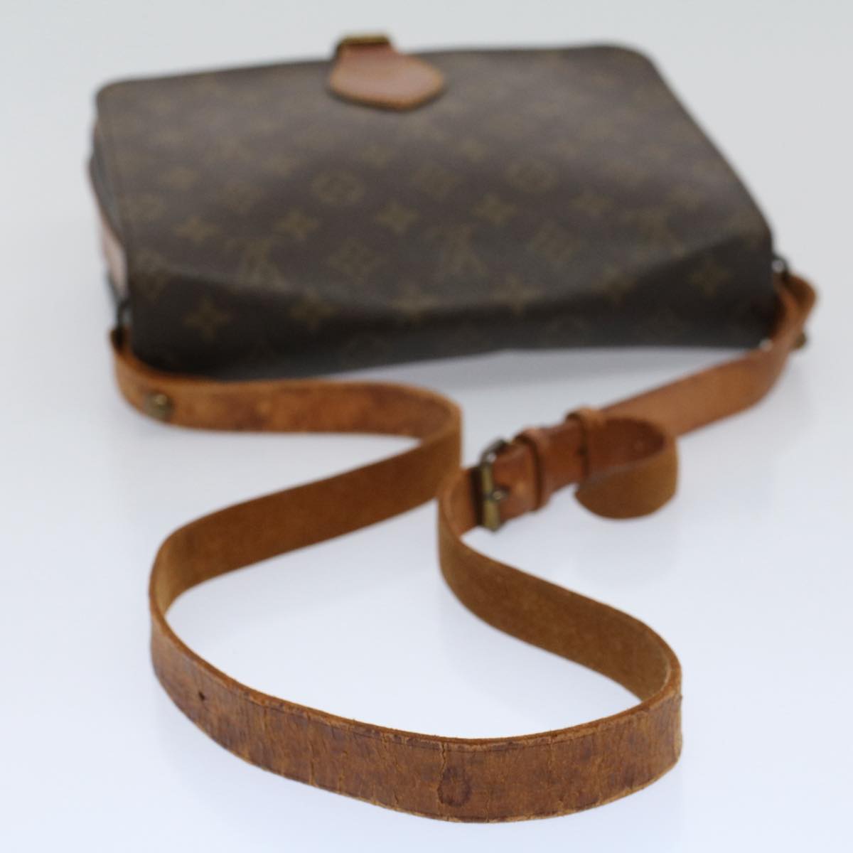 LOUIS VUITTON Monogram Cartouchiere GM Shoulder Bag M51252 LV Auth bs9772