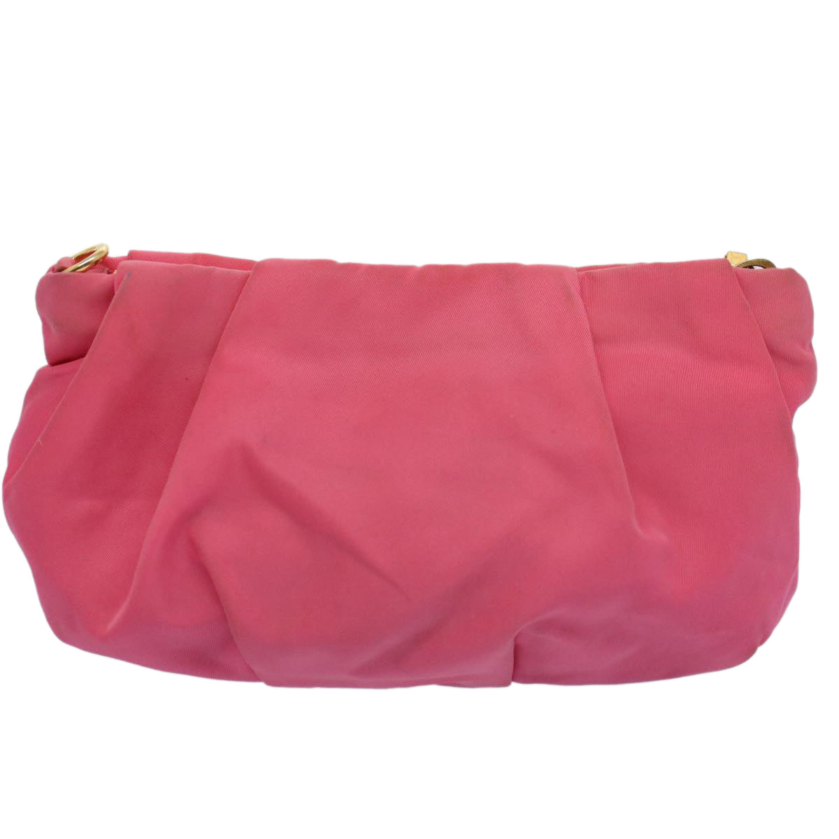 PRADA Pouch Nylon Pink Auth bs9777