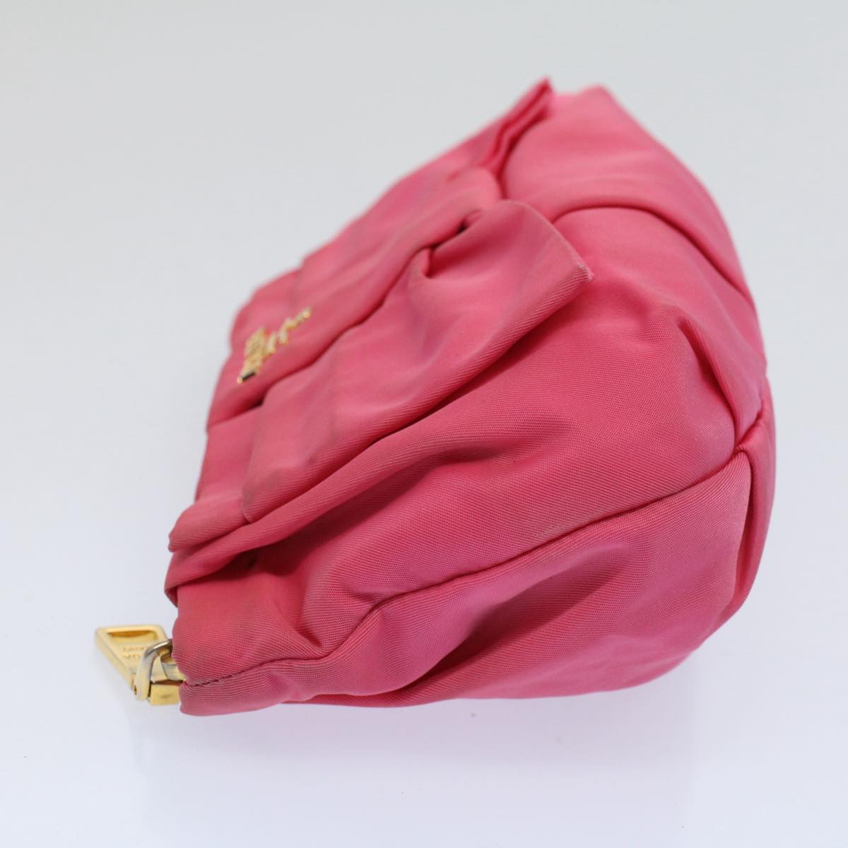 PRADA Pouch Nylon Pink Auth bs9777