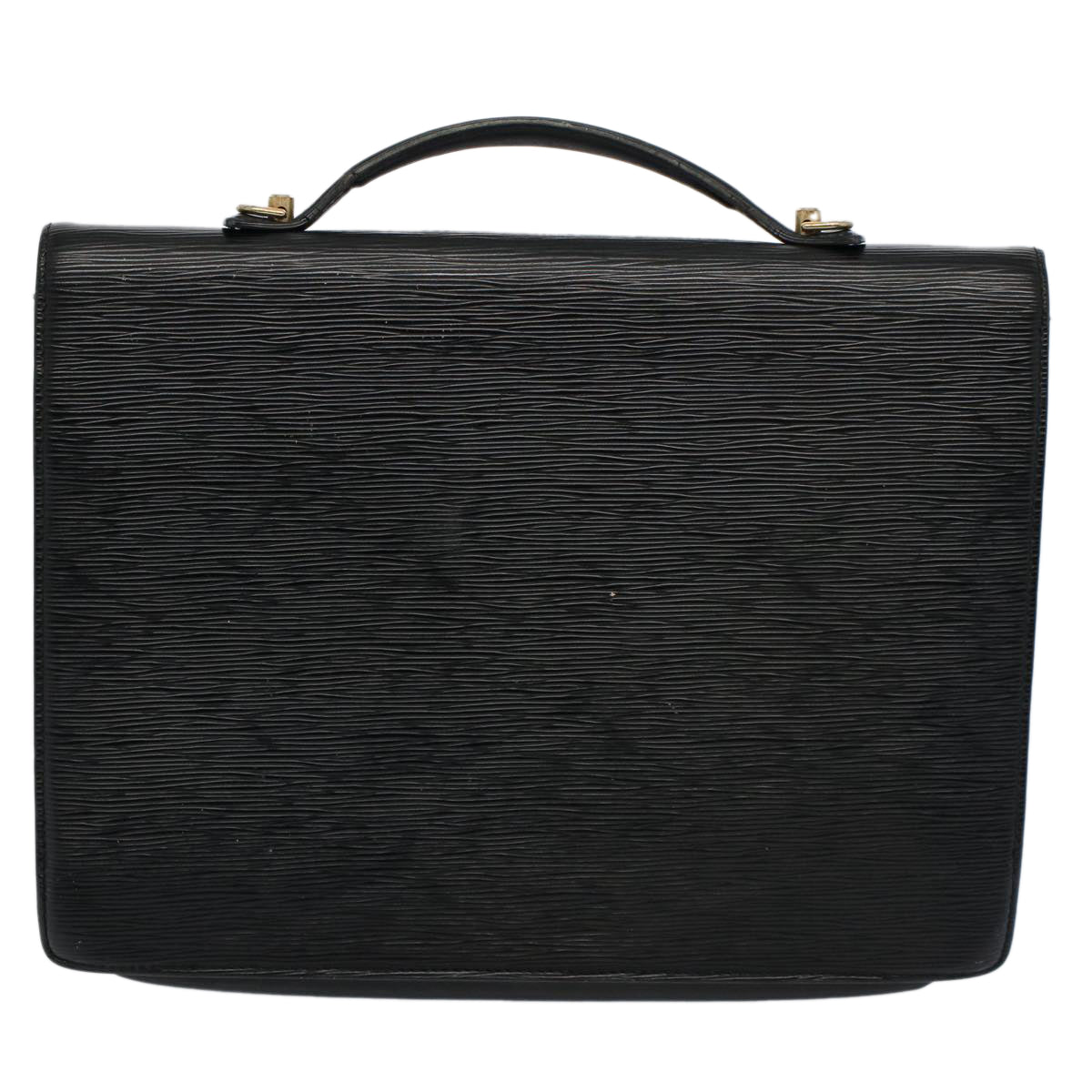 LOUIS VUITTON Epi Porte Documents Bandouliere Briefcase Black M54467 Auth bs9833