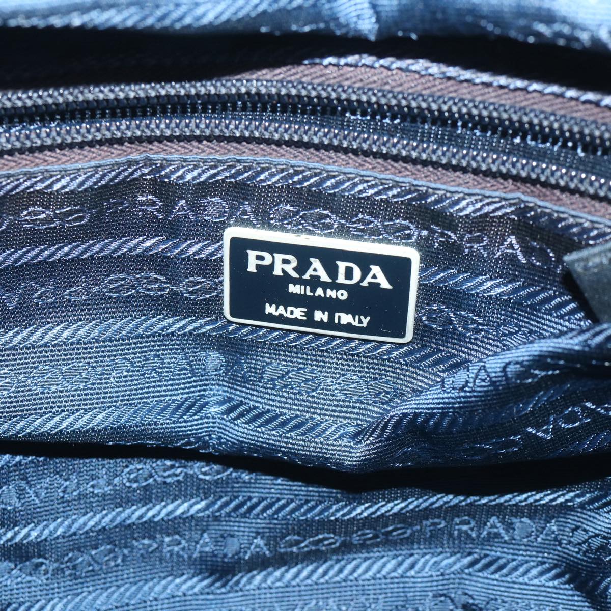 PRADA Hand Bag Nylon Navy Auth bs9860