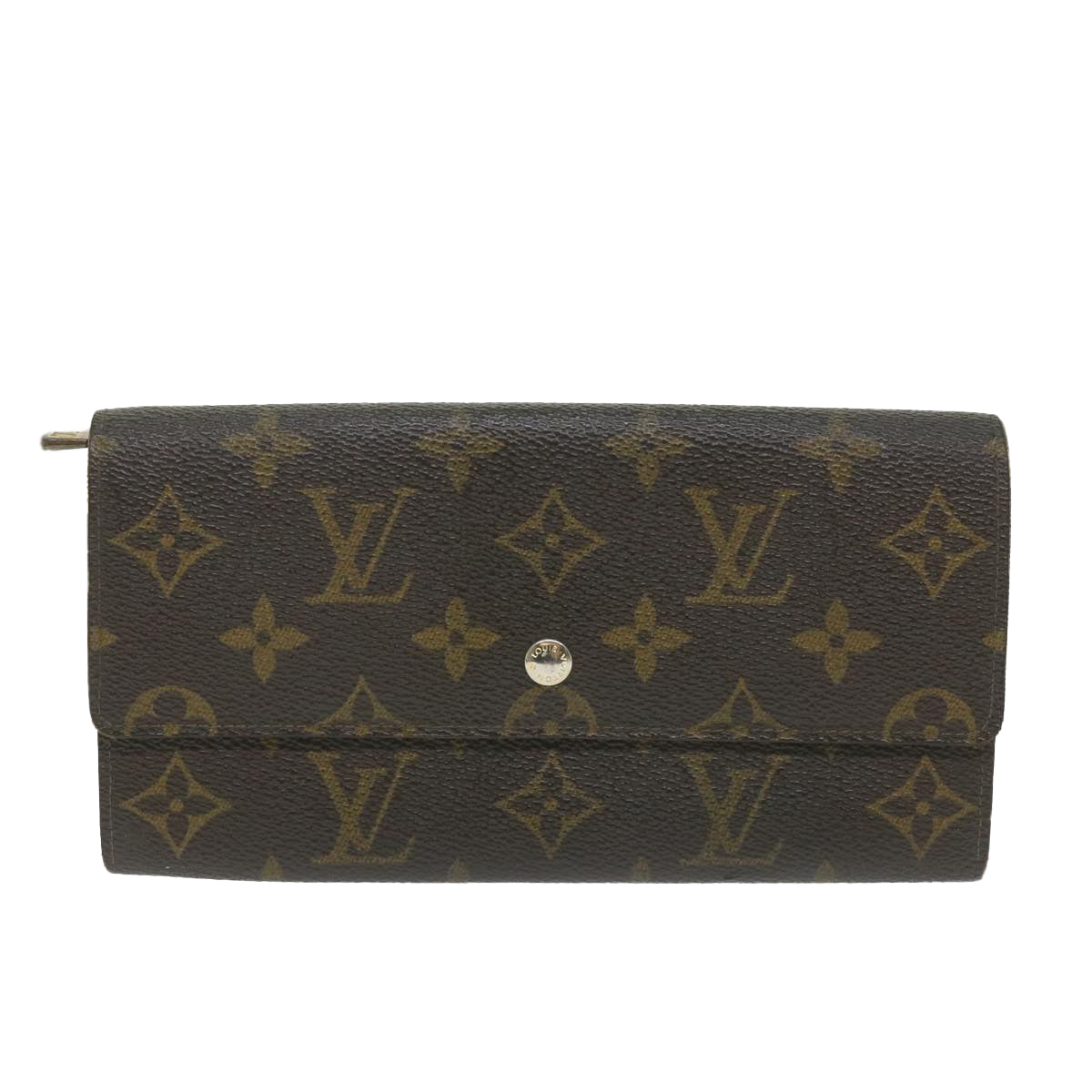 LOUIS VUITTON Monogram Portefeuille Sarah Long Wallet M60531 LV Auth bs9881