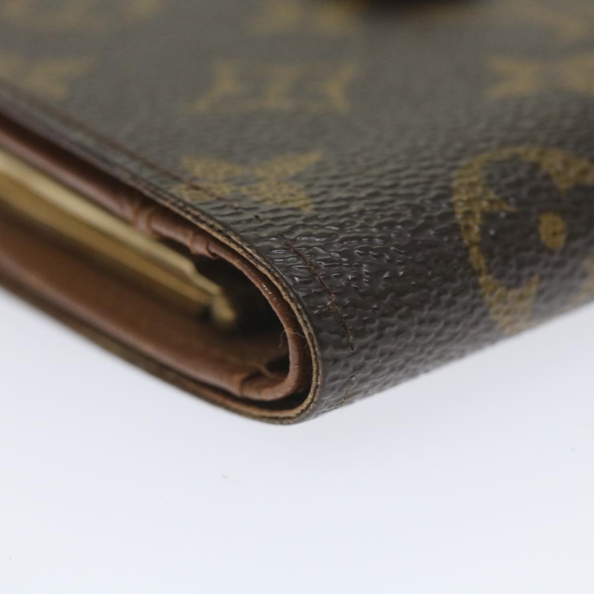 LOUIS VUITTON Monogram Porte Monnaie Billets Viennois Wallet M61663 Auth bs9884