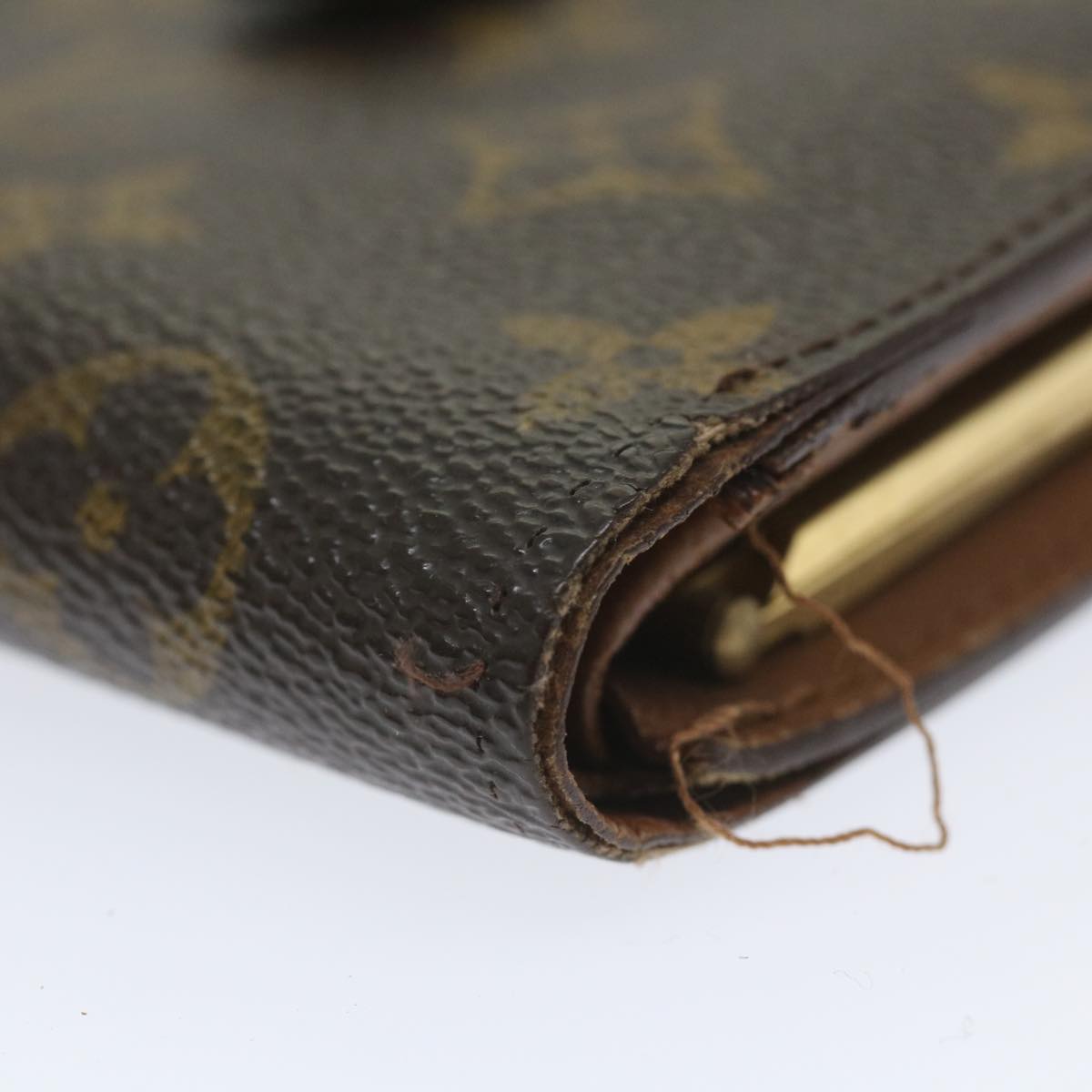 LOUIS VUITTON Monogram Porte Monnaie Billets Viennois Wallet M61663 Auth bs9884