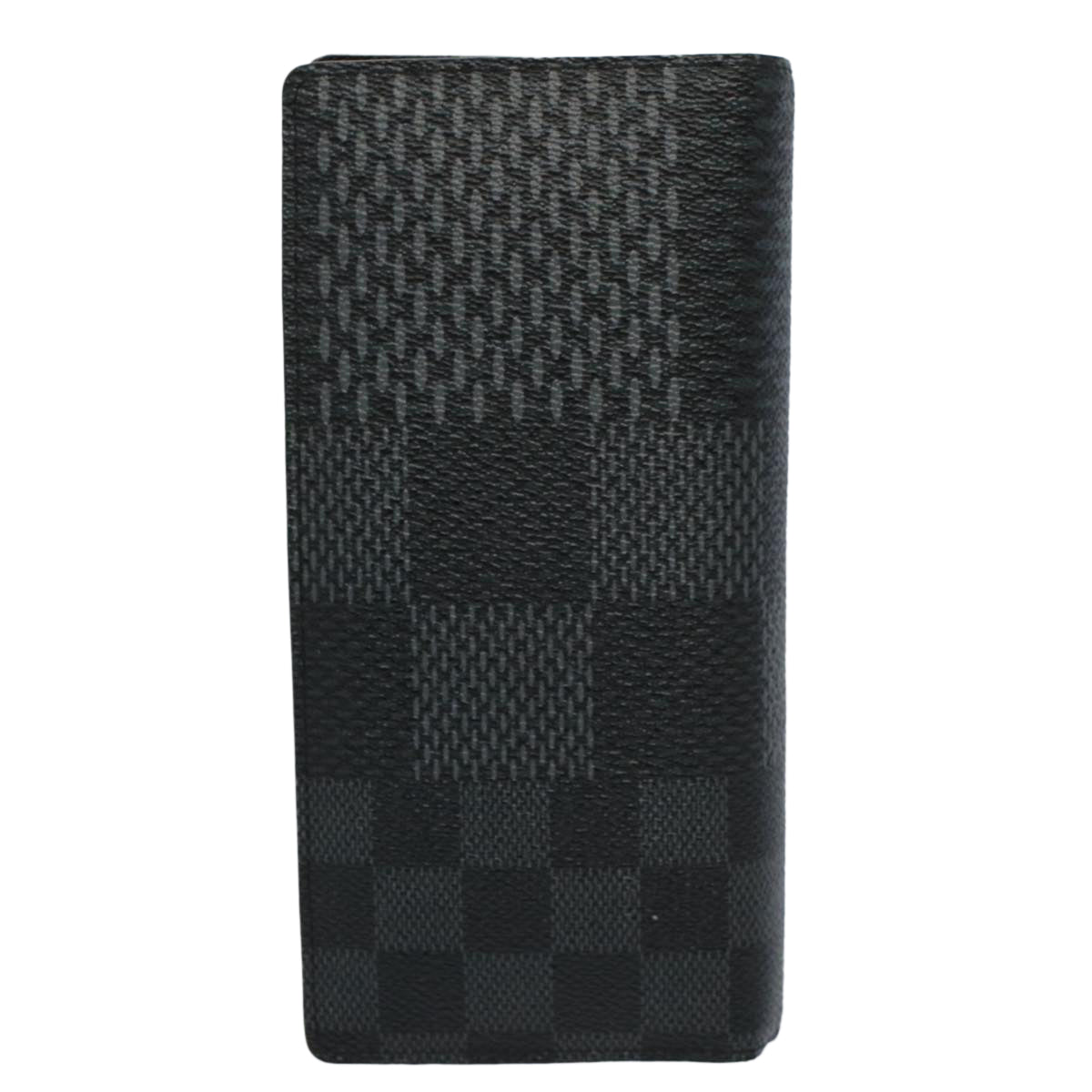 LOUIS VUITTON Damier Graphite PortefeuilleNM Brazza Wallet N60435 LV Auth bs9885