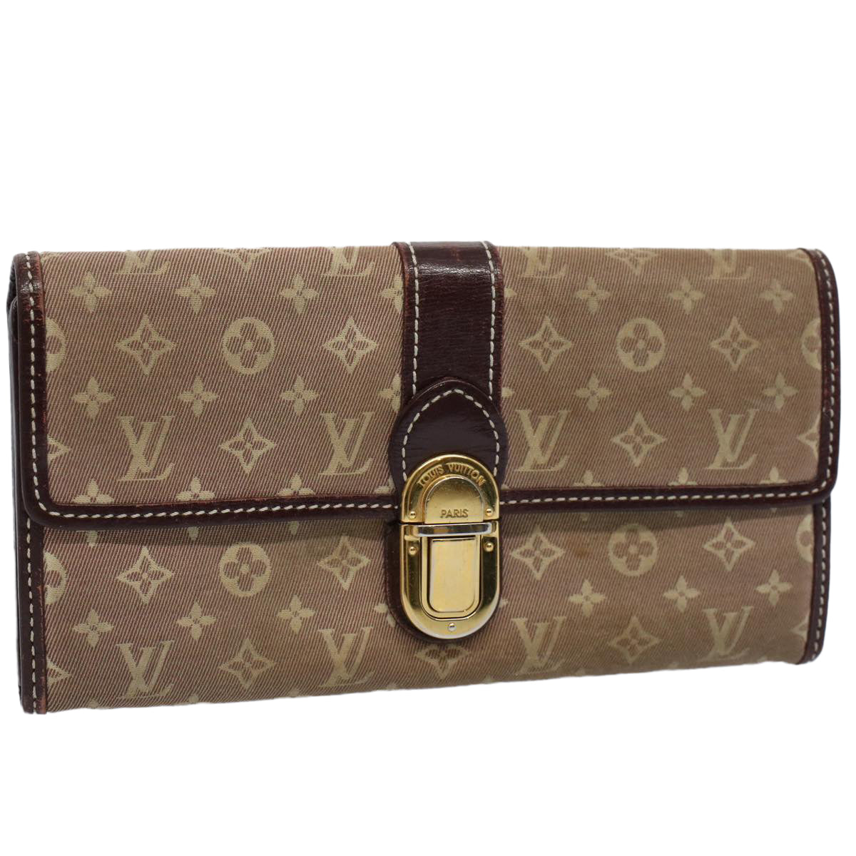 LOUIS VUITTON Monogram Ideal Portefeuille Sarah Long Wallet M63008 Auth bs9886