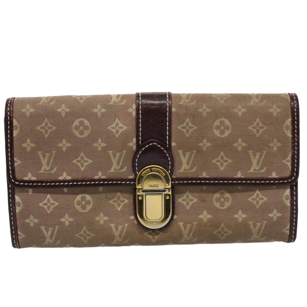 LOUIS VUITTON Monogram Ideal Portefeuille Sarah Long Wallet M63008 Auth bs9886