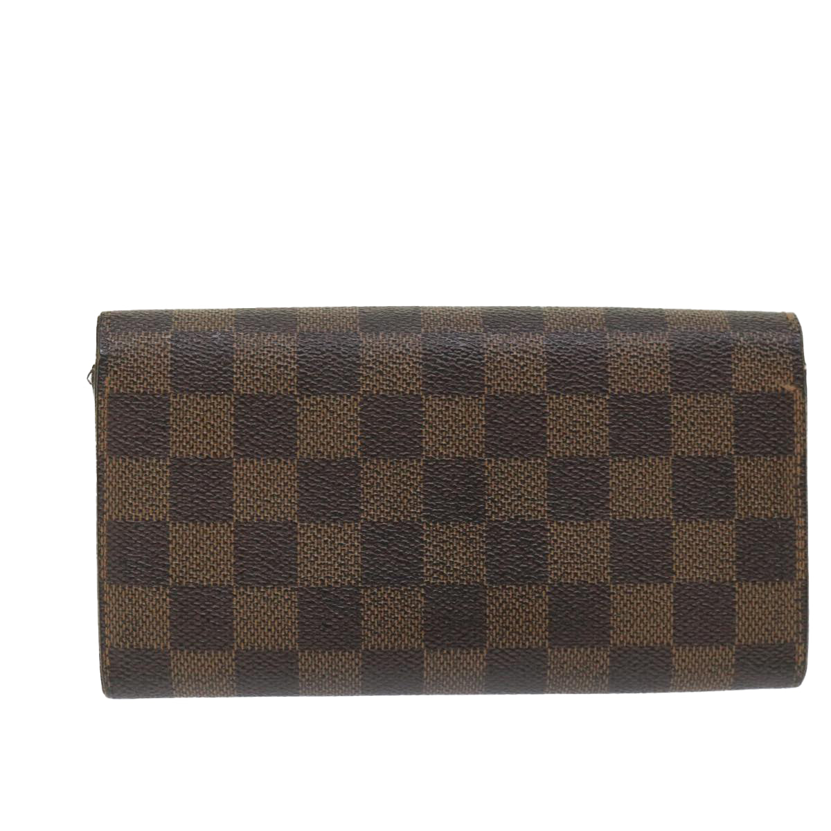 LOUIS VUITTON Damier Ebene Portefeuille Sarah Long Wallet N61734 LV Auth bs9903