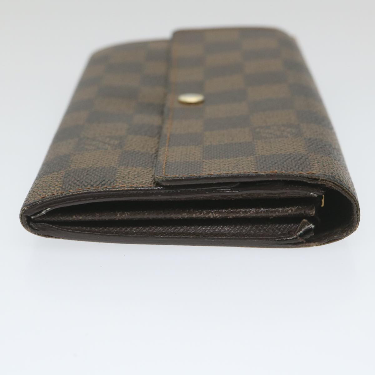 LOUIS VUITTON Damier Ebene Portefeuille Sarah Long Wallet N61734 LV Auth bs9903