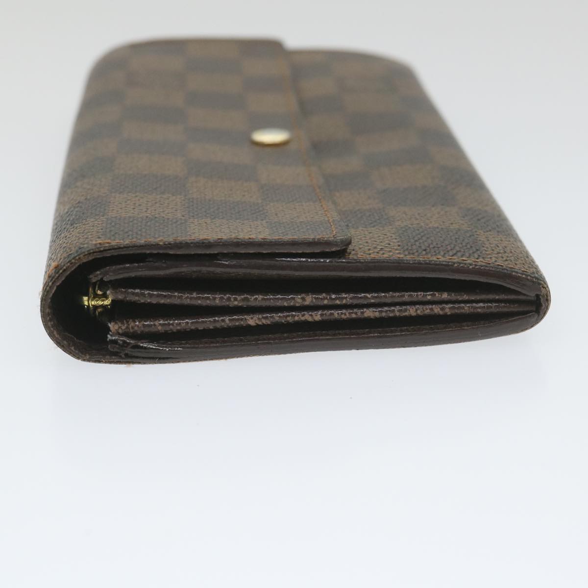 LOUIS VUITTON Damier Ebene Portefeuille Sarah Long Wallet N61734 LV Auth bs9903