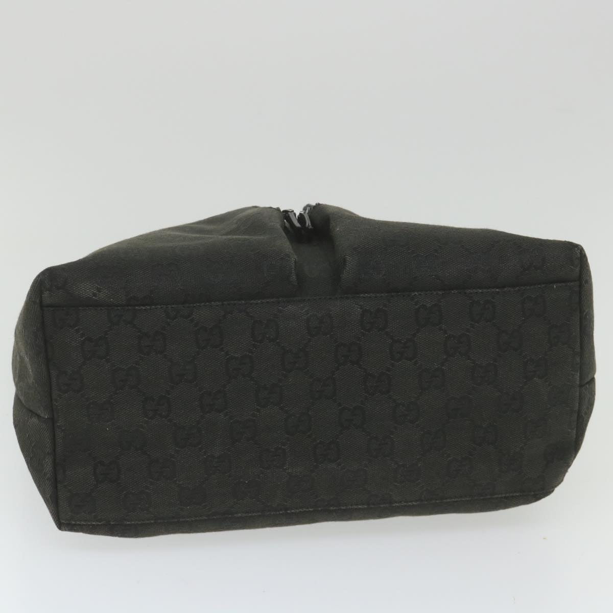 GUCCI GG Canvas Shoulder Bag Black 001 3380 Auth bs9932