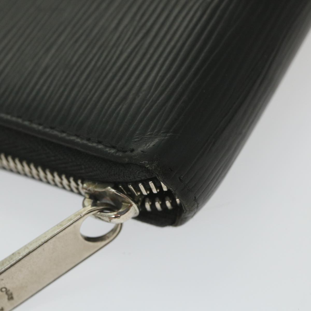 LOUIS VUITTON Epi Zippy Wallet Long Wallet Black M64838 LV Auth bs9987