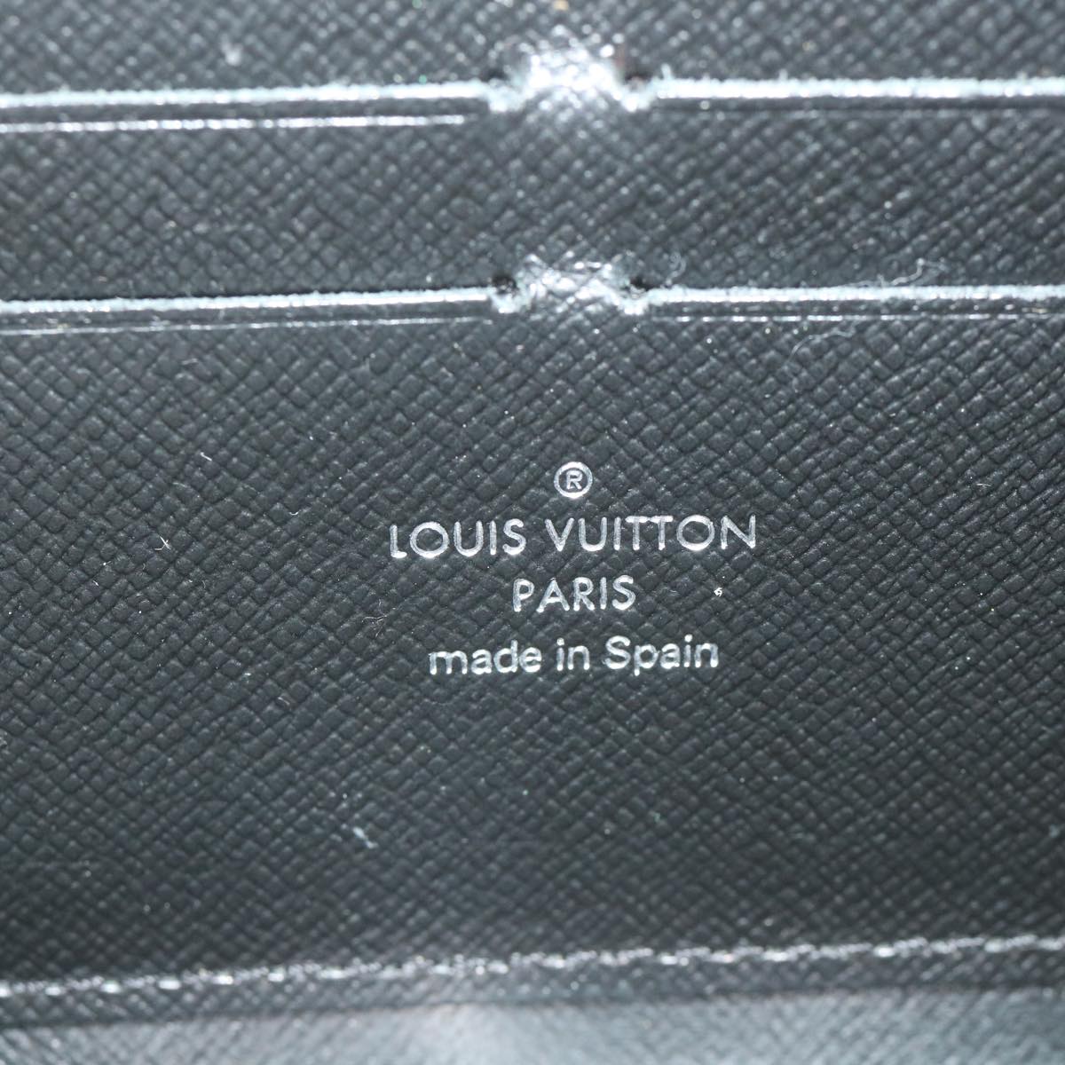 LOUIS VUITTON Epi Zippy Wallet Long Wallet Black M64838 LV Auth bs9987