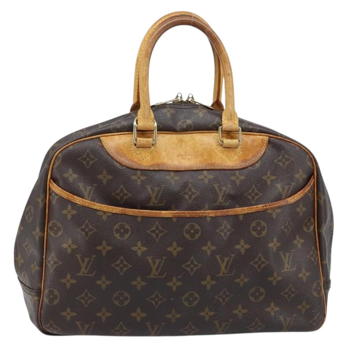 LOUIS VUITTON Monogram Deauville Hand Bag M47270 LV Auth BSZ003