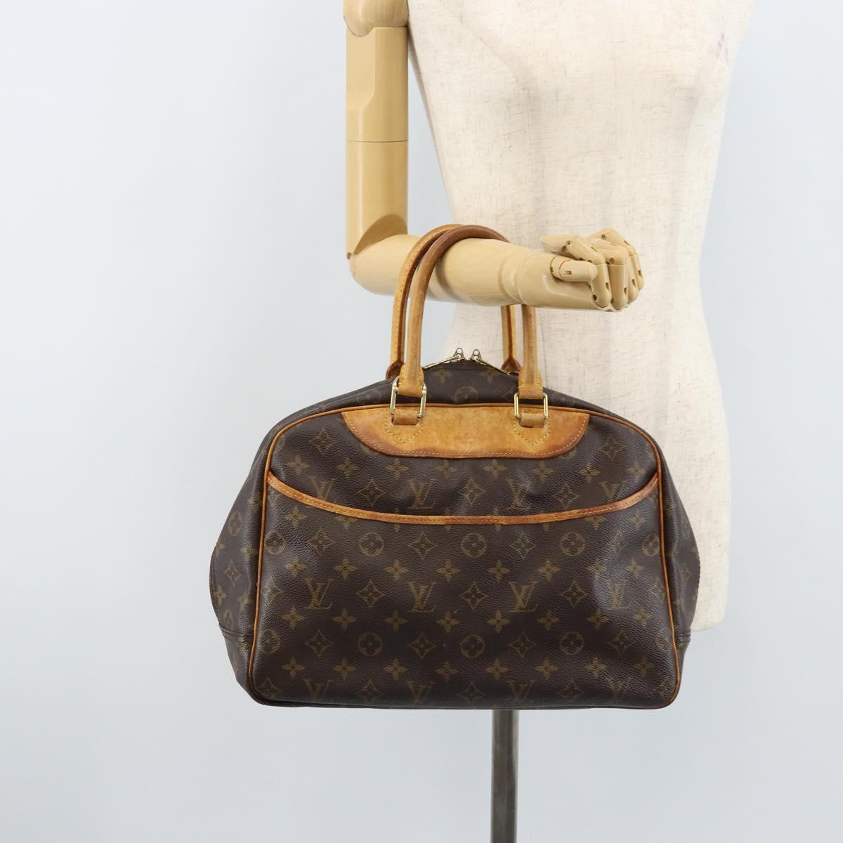 LOUIS VUITTON Monogram Deauville Hand Bag M47270 LV Auth BSZ003