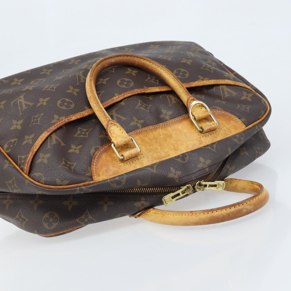 LOUIS VUITTON Monogram Deauville Hand Bag M47270 LV Auth BSZ003