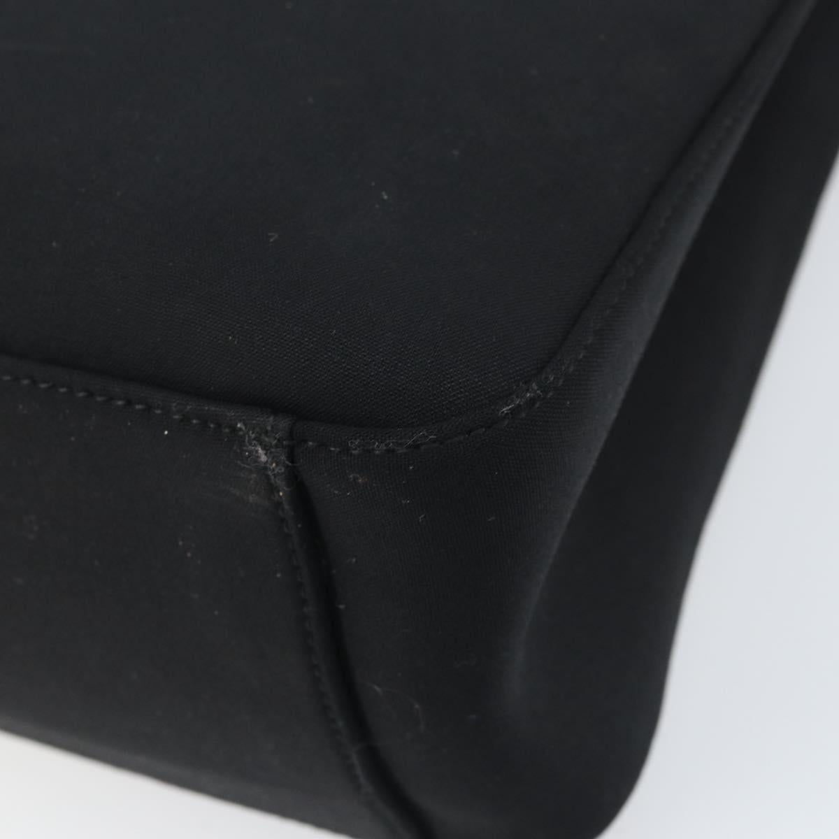 PRADA Sports Hand Bag Nylon Black Silver Auth BSZ006A