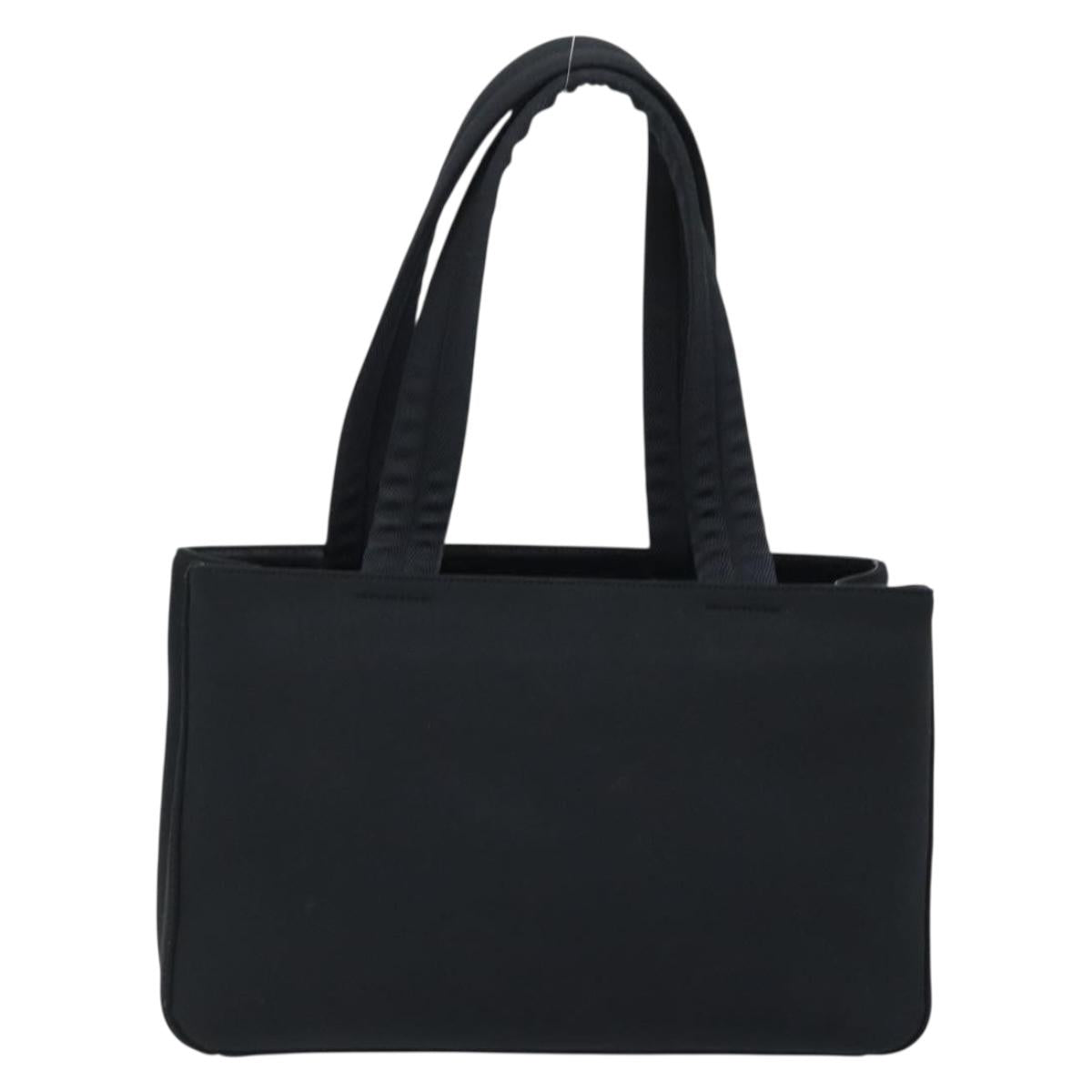 PRADA Sports Hand Bag Nylon Black Silver Auth BSZ006A