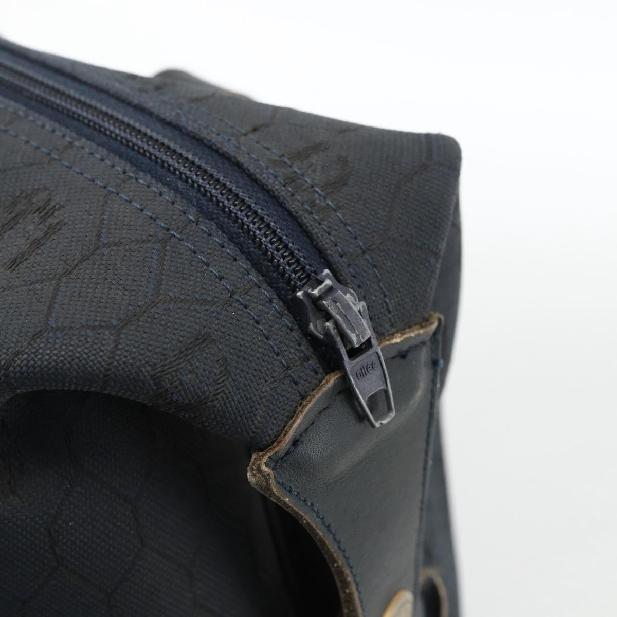 Christian Dior Honeycomb Canvas Boston Bag Navy Auth BSZ020
